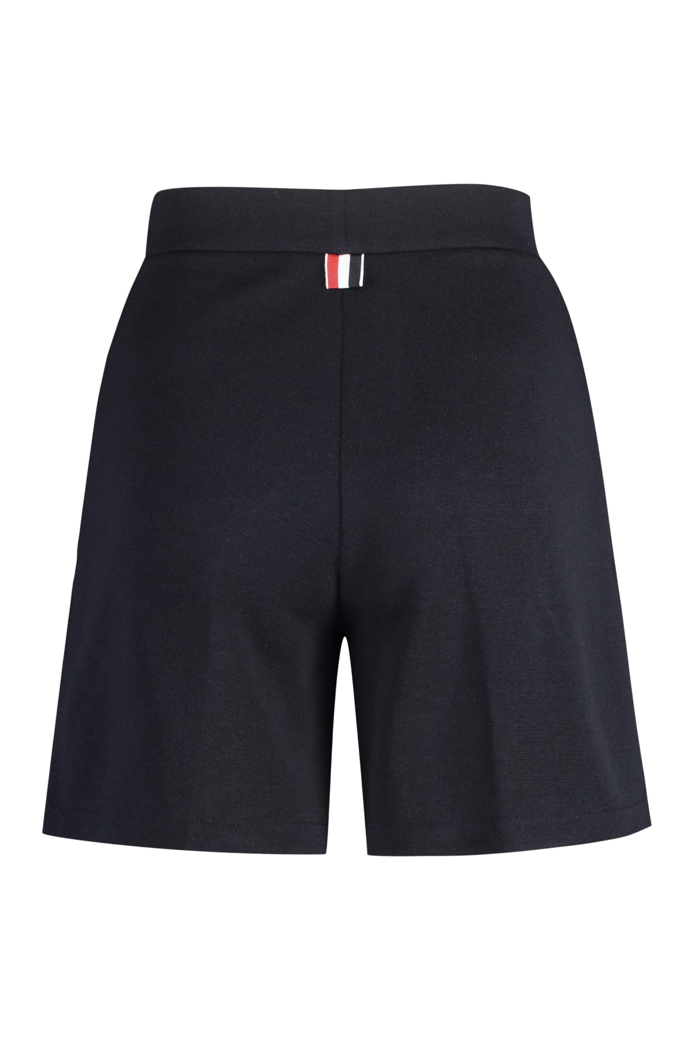 Thom Browne High Waisted Wool Shorts For Women In Blue