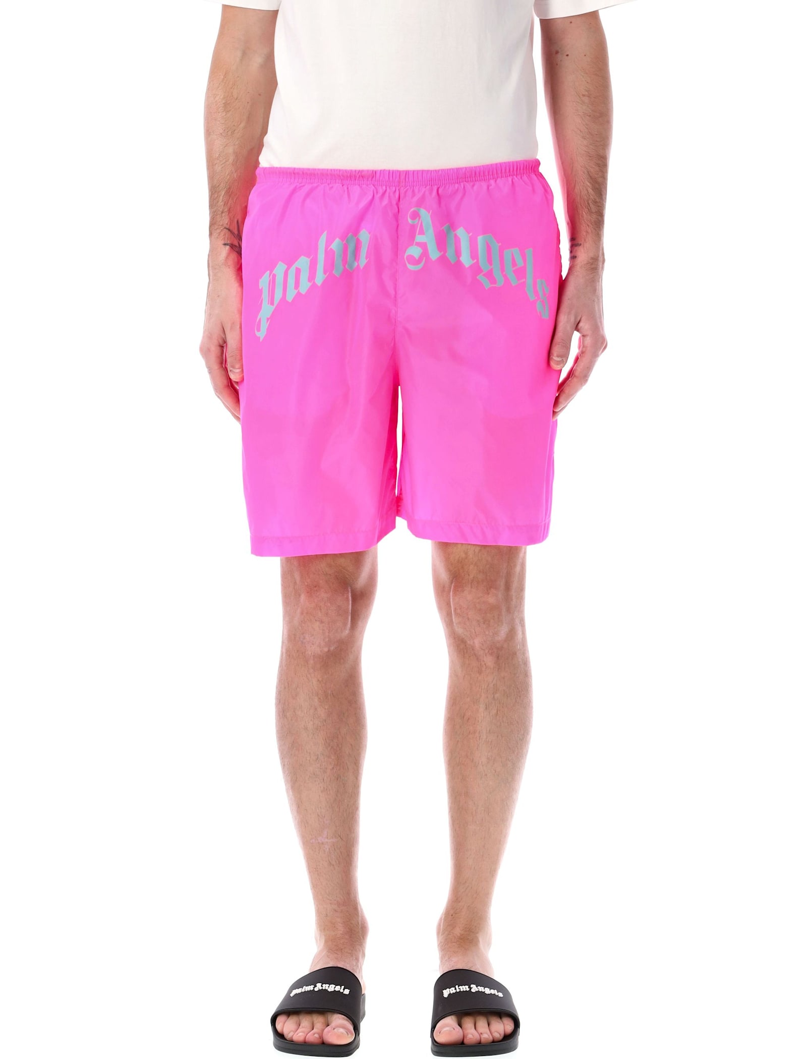 Curved Logo Swim Shorts