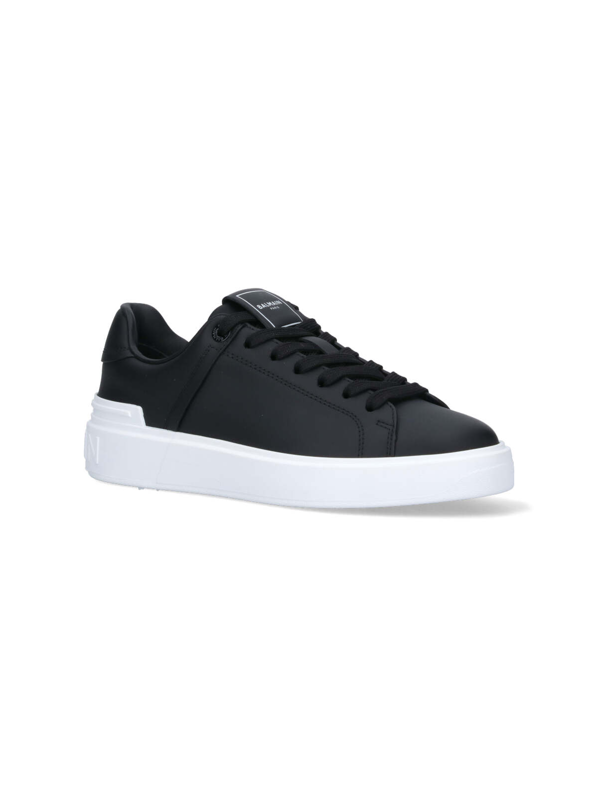 Shop Balmain B-court Sneakers In Black