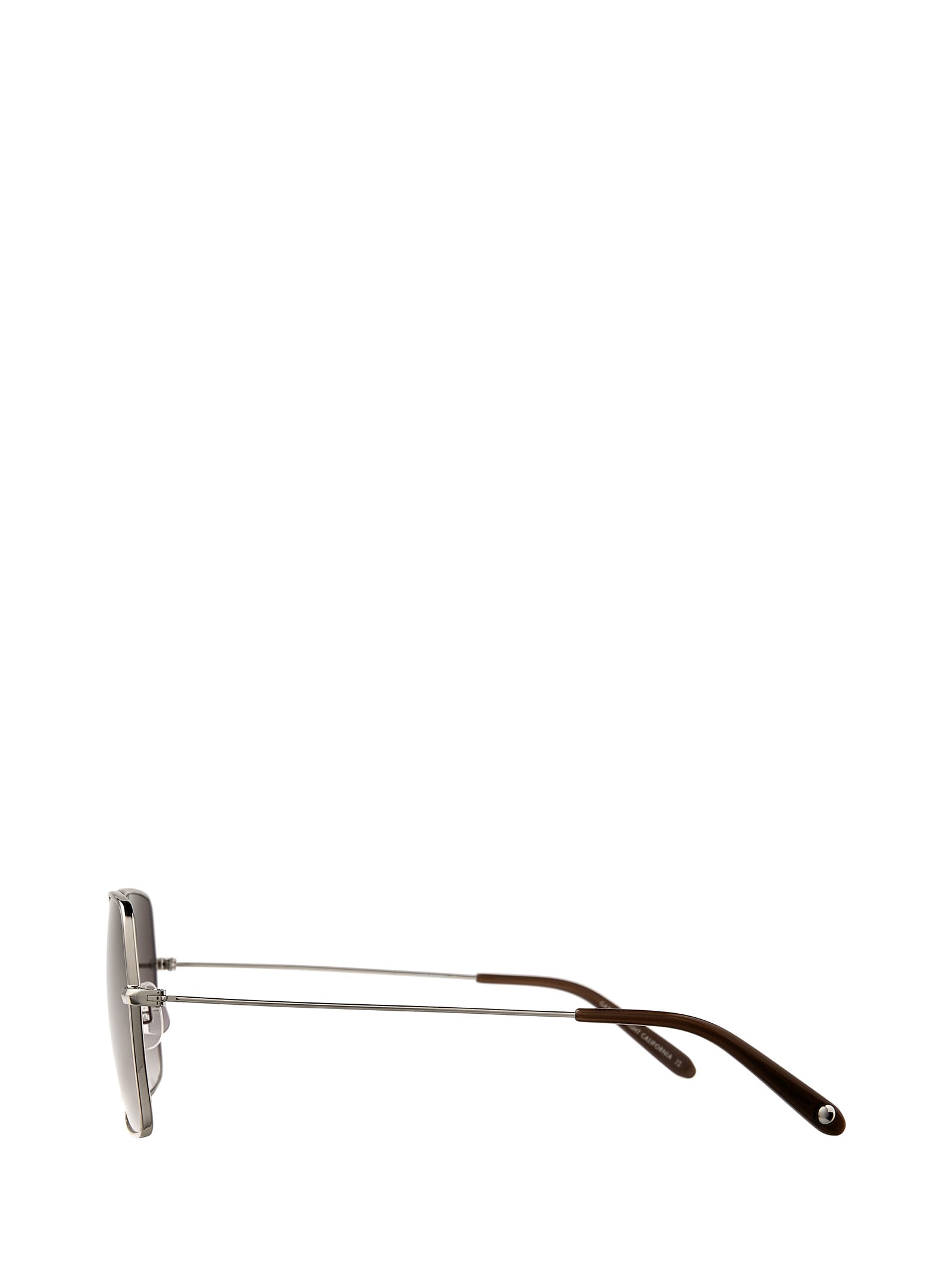 Shop Garrett Leight Meadow Sun Silver-barolo/waning Moon Gradient Sunglasses