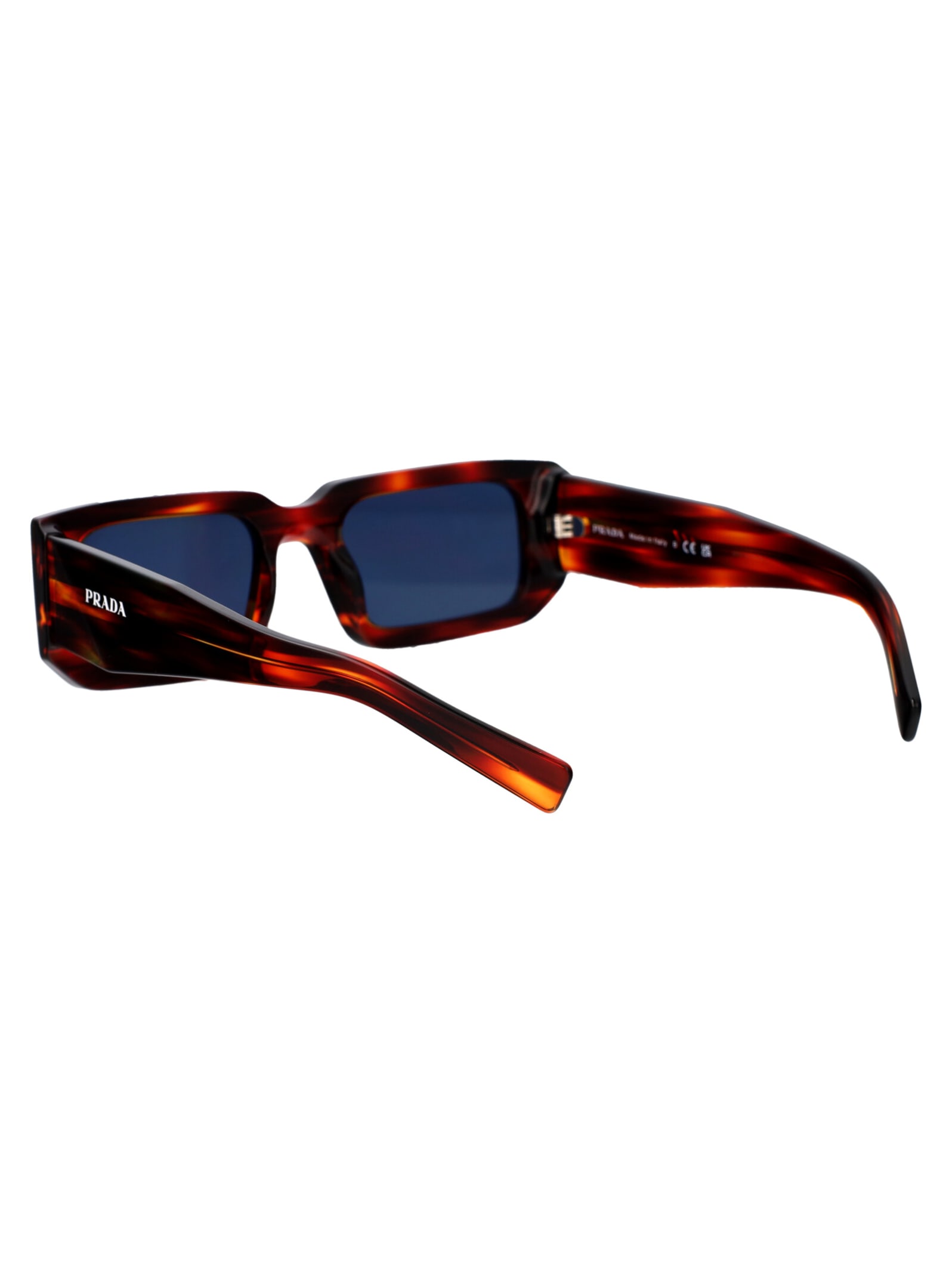 Shop Prada 0pr 06ys Sunglasses In 17r06a Striped Radica