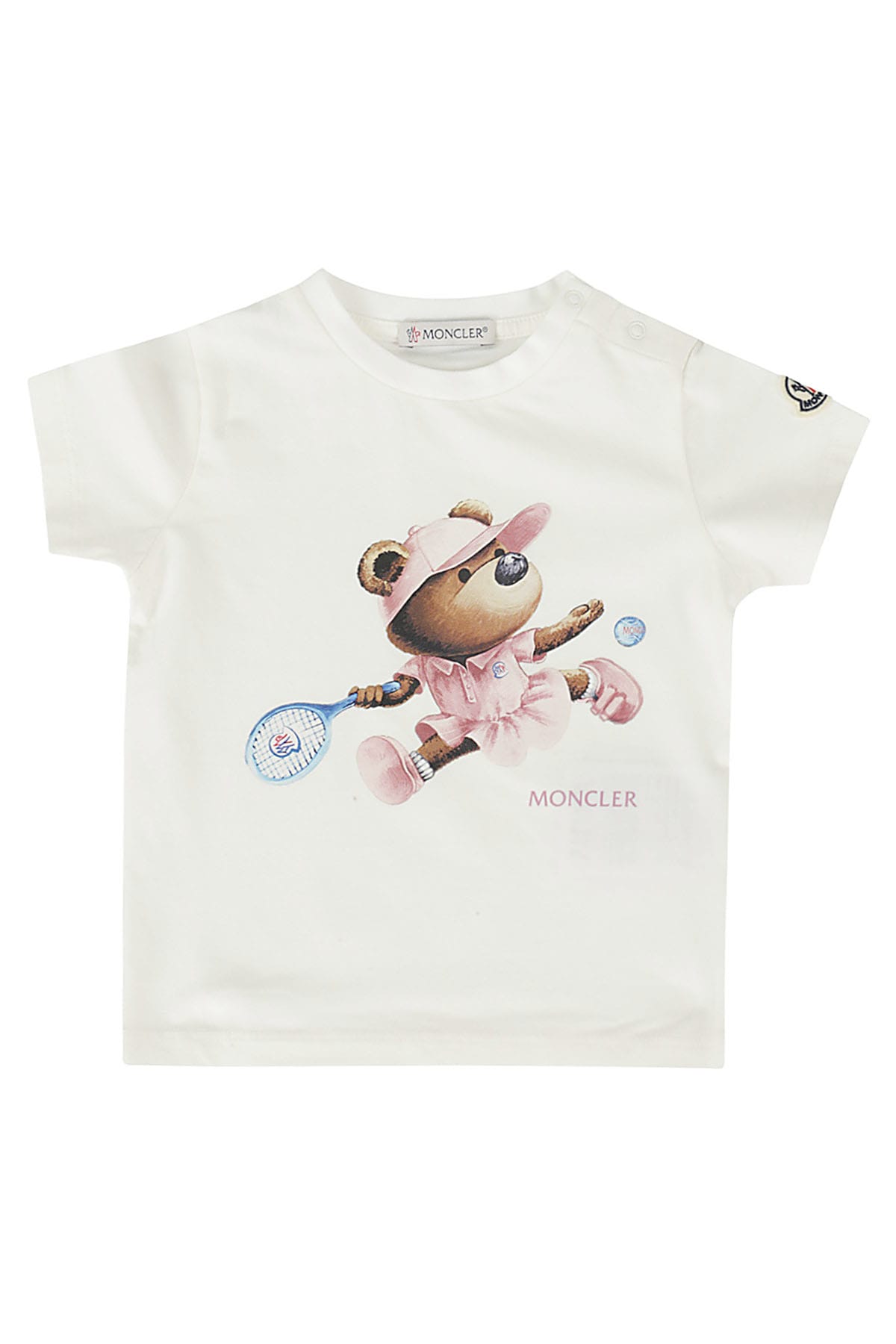 Moncler Kids' Tshirt In Bianco