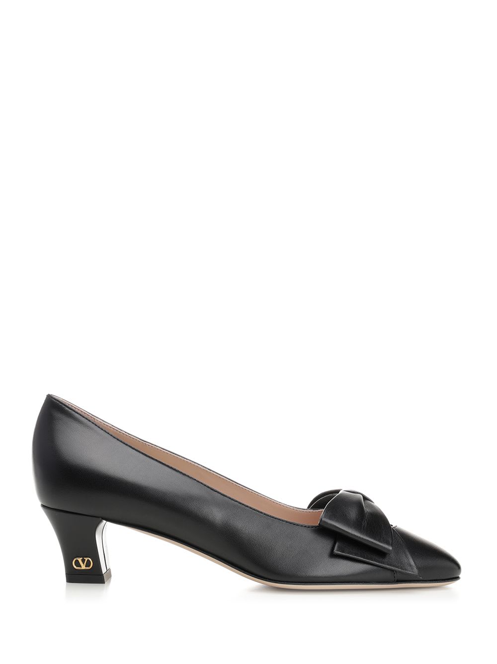 Shop Valentino Bowow Pumps In Black