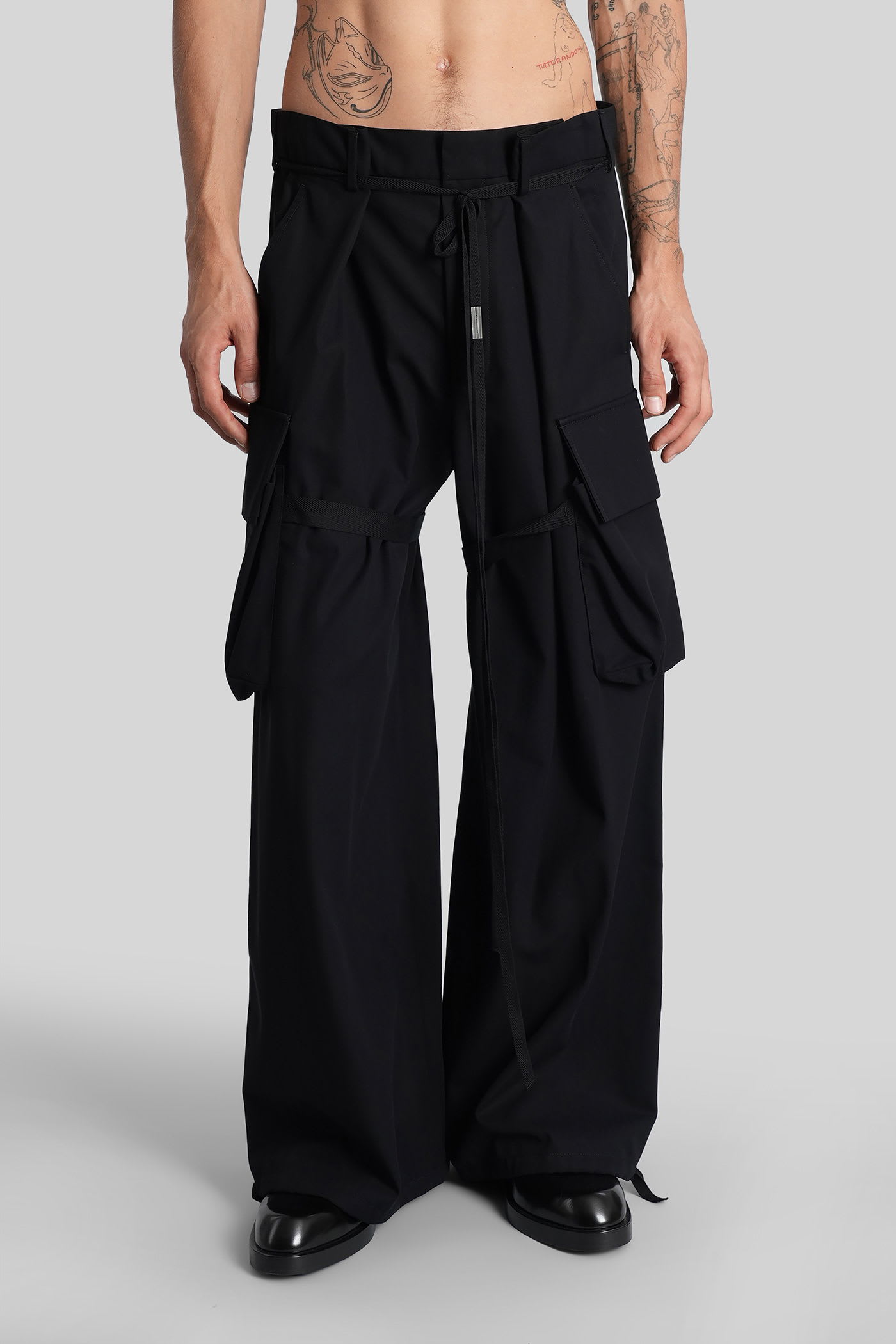 Ann Demeulemeester Iben Pants In Black Acetate In Black