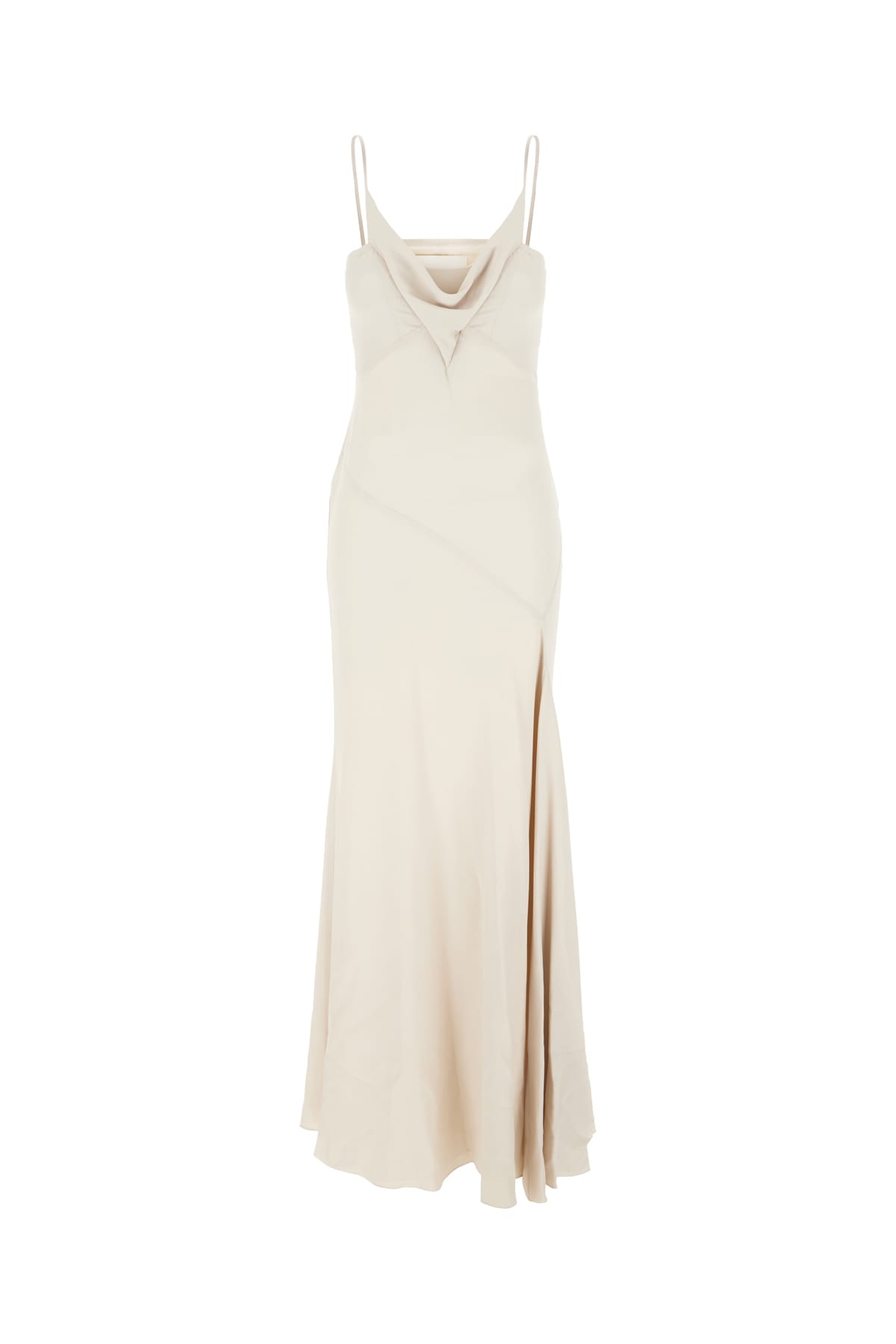 Shop Isabel Marant Sand Acetate Blend Kapri Slip Dress In Chalk