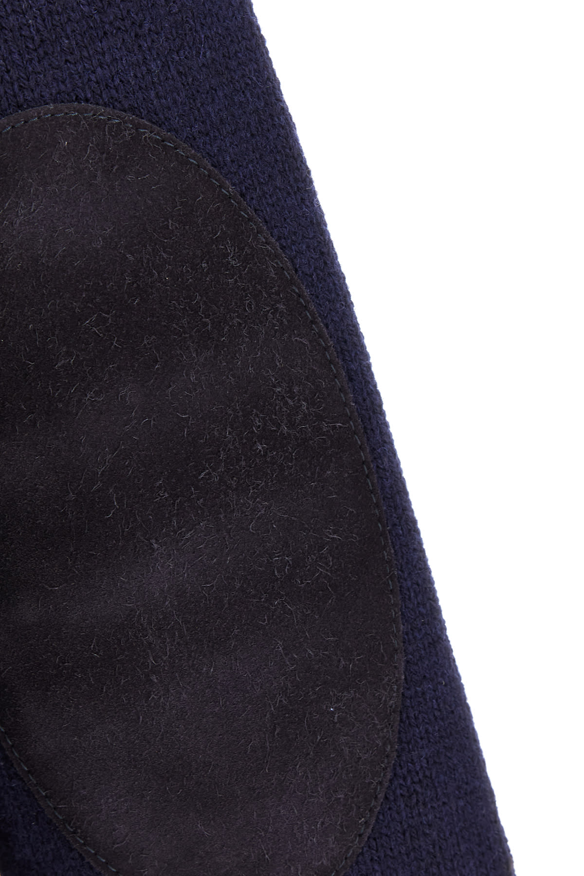 Shop Maison Margiela Midnight Blue Wool Blend Oversize Sweater In 511f