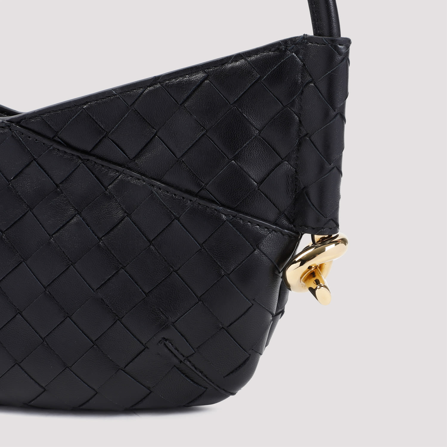 Shop Bottega Veneta Mini Hobo Solstice Bag In Black