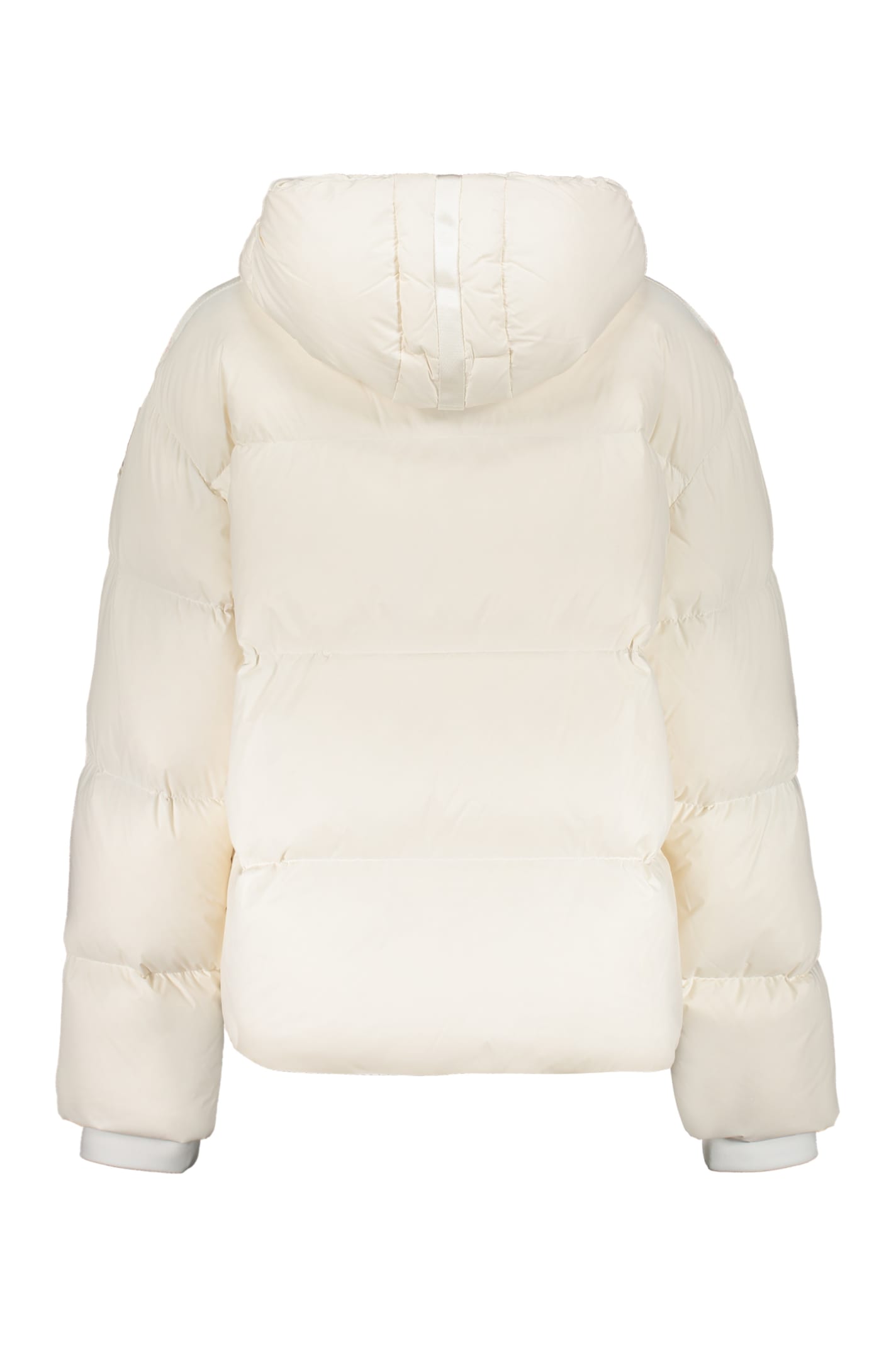 Shop Parajumpers Anya Hooded Down Jacket In White
