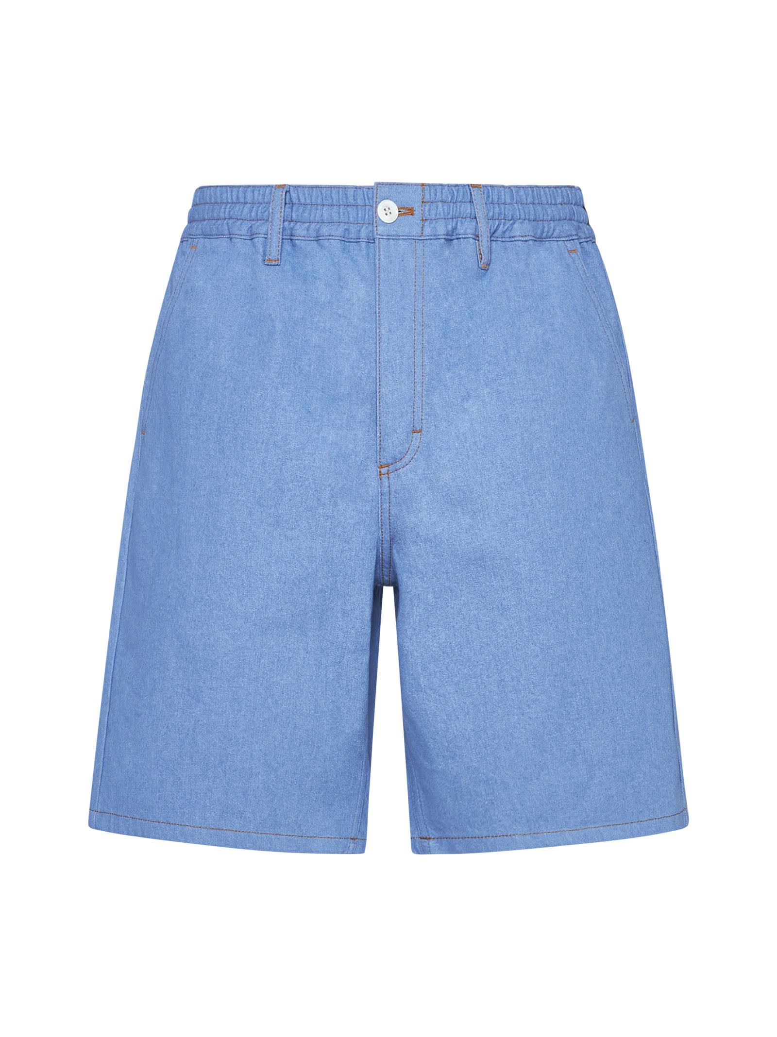 Shop Marni Shorts In Azure