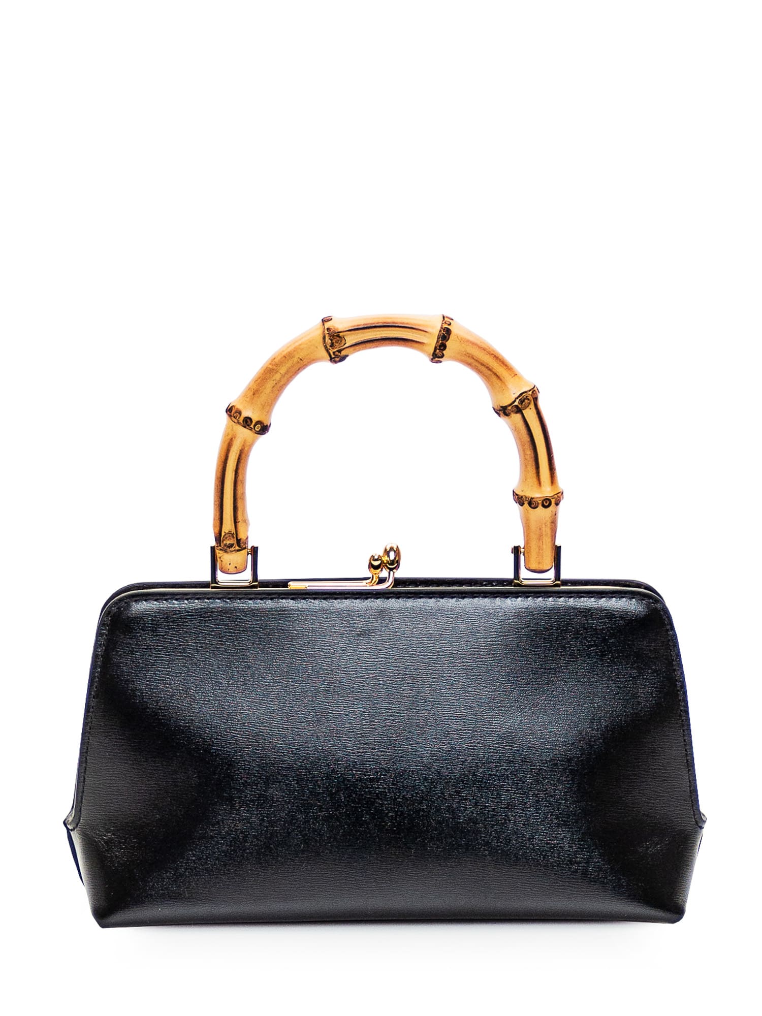 Shop Jil Sander Goji Bamboo Mini Bag In Black