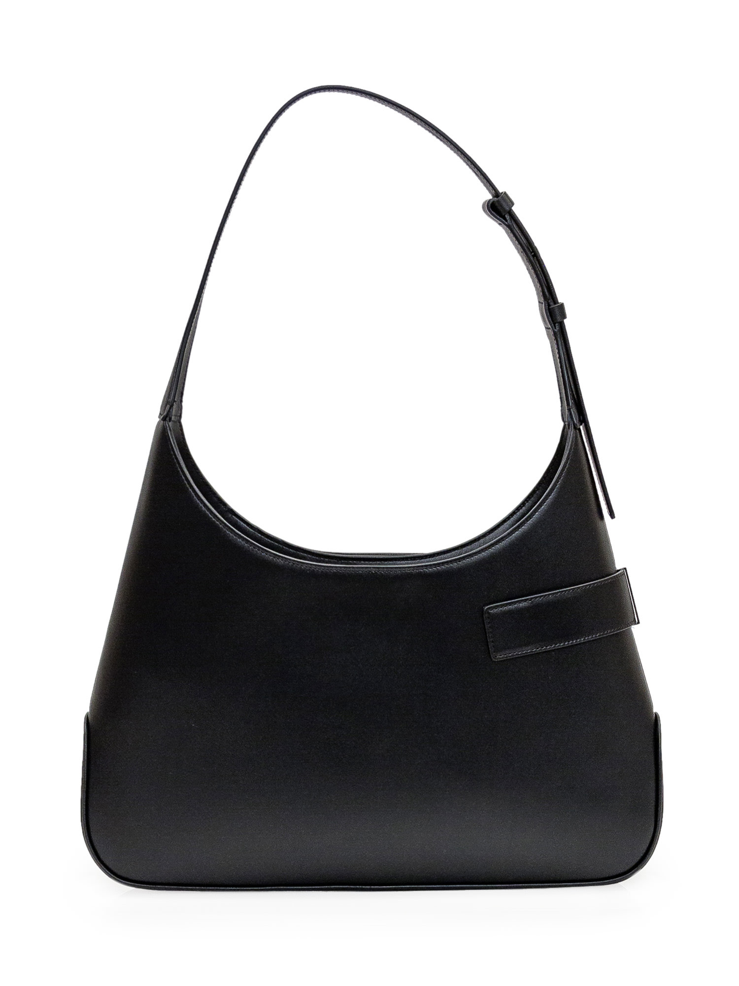 Ferragamo Hobo Gancini-buckle Shoulder Bag In Black