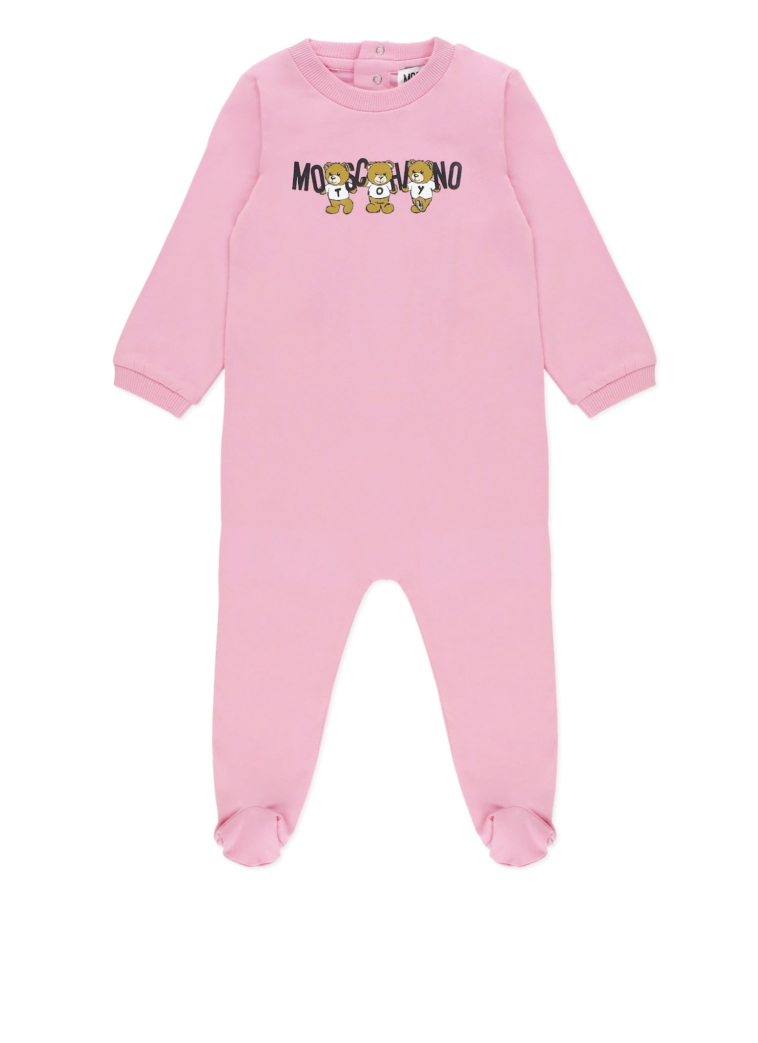 Shop Moschino Teddy Bear Onesie In Pink