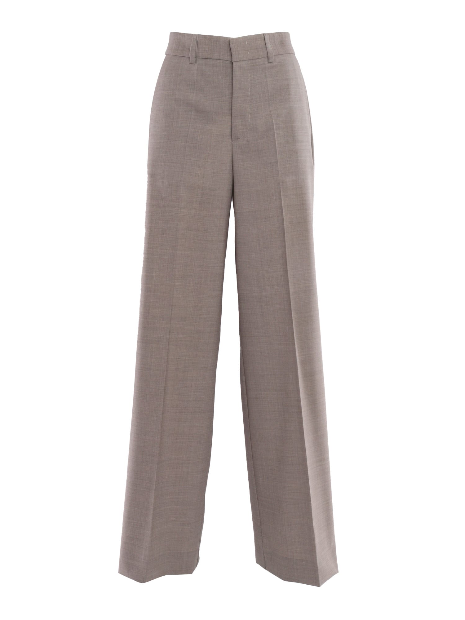 P.a.r.o.s.h Pleated Trousers In Grey