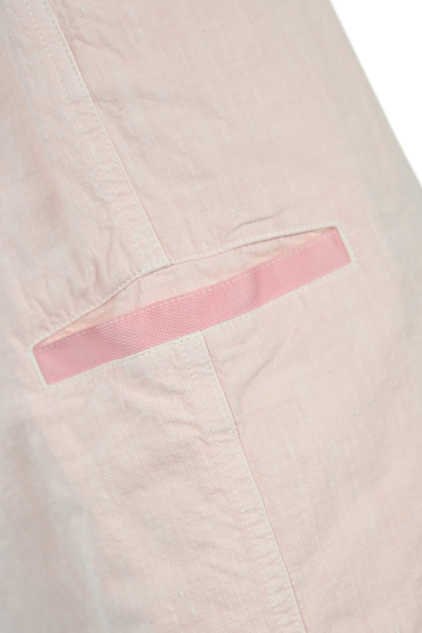 Shop Stone Island Linen Bermuda Shorts L0530 In Pink