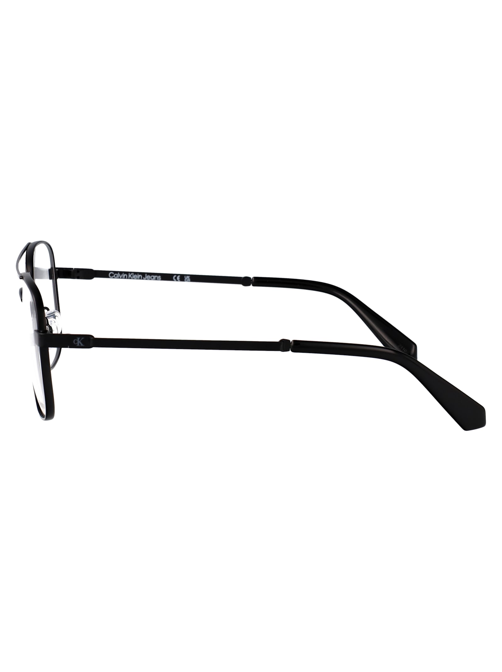 Calvin Klein Jeans Est.1978 Calvin Klein Jeans Matte Black Metal Glasses In Black