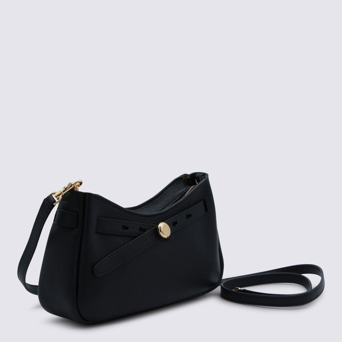 Tory Burch Black Leather Crossbody Bag In Black
