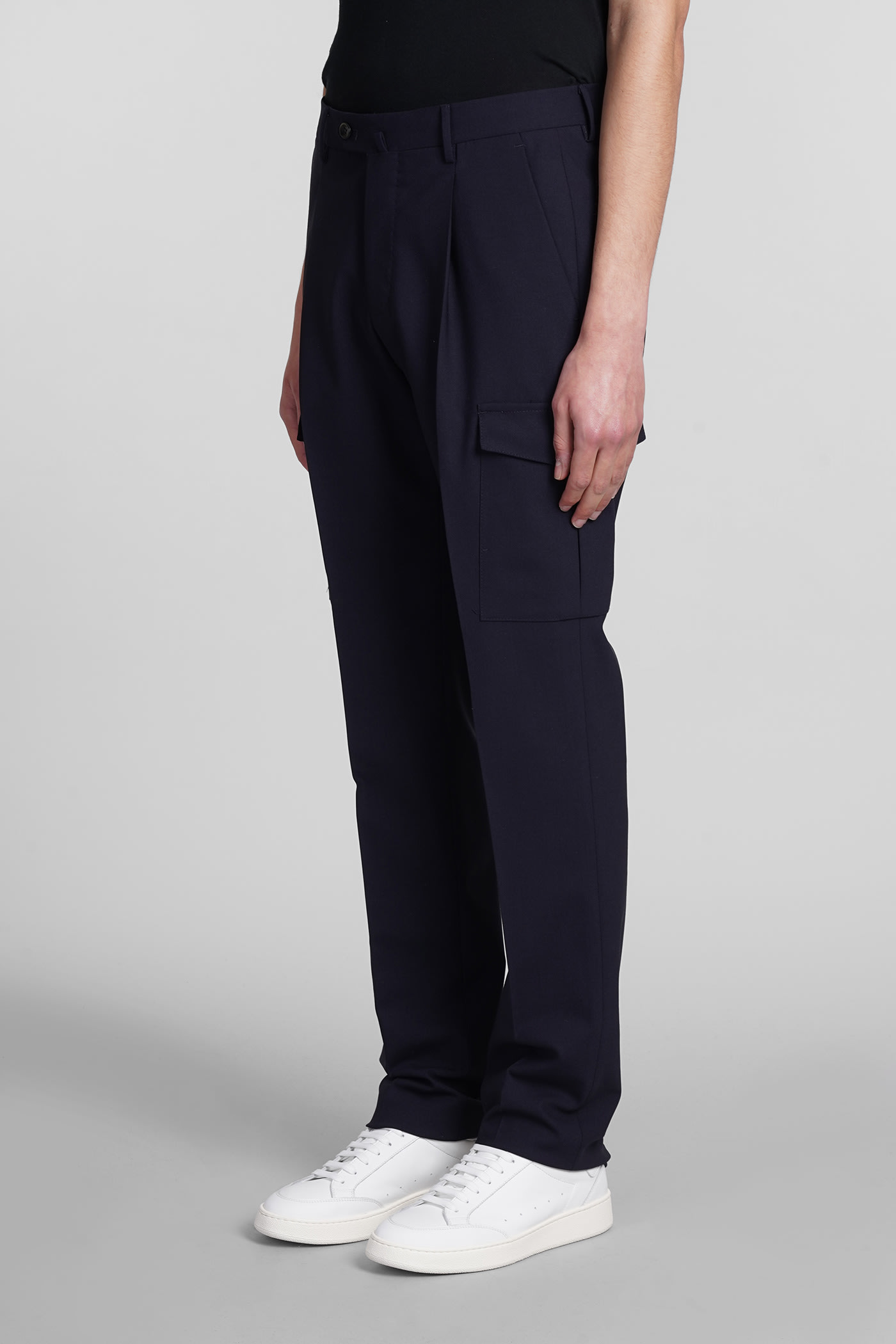 Shop Pt01 Pants In Blue Wool