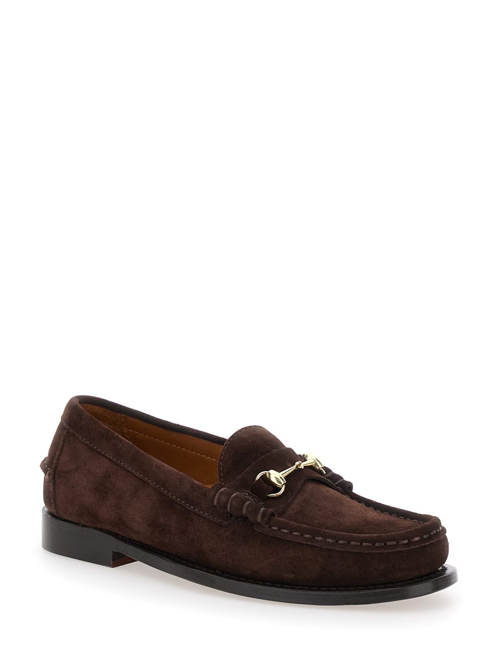 Sebago Joe Modena Brown Pull-on Loafers With Horsebit Detail In Suede Woman In Brown