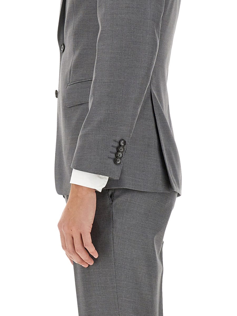 Hugo Boss Boss Single-breasted Dress In Grey