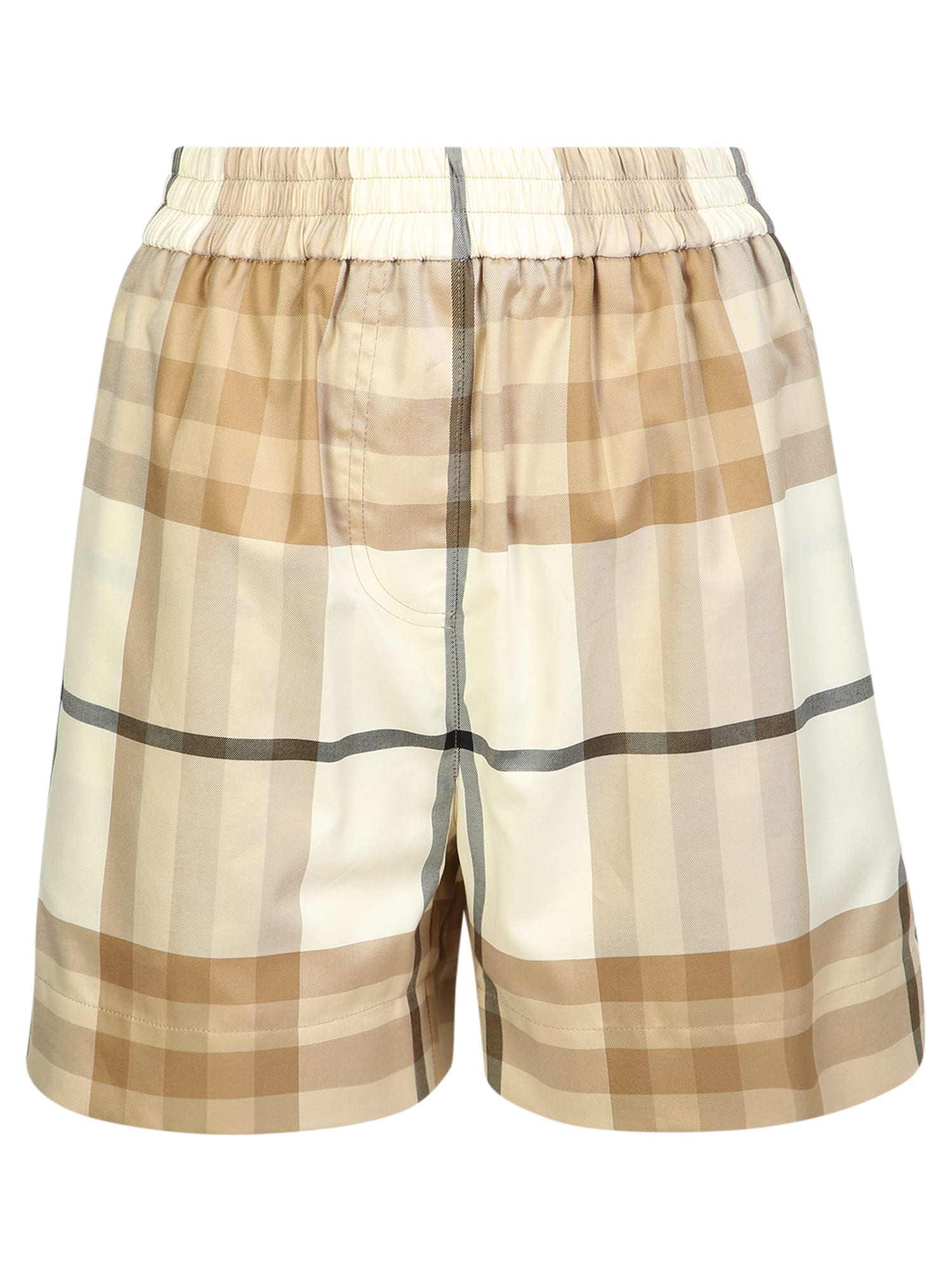 Burberry Shorts With Check Print