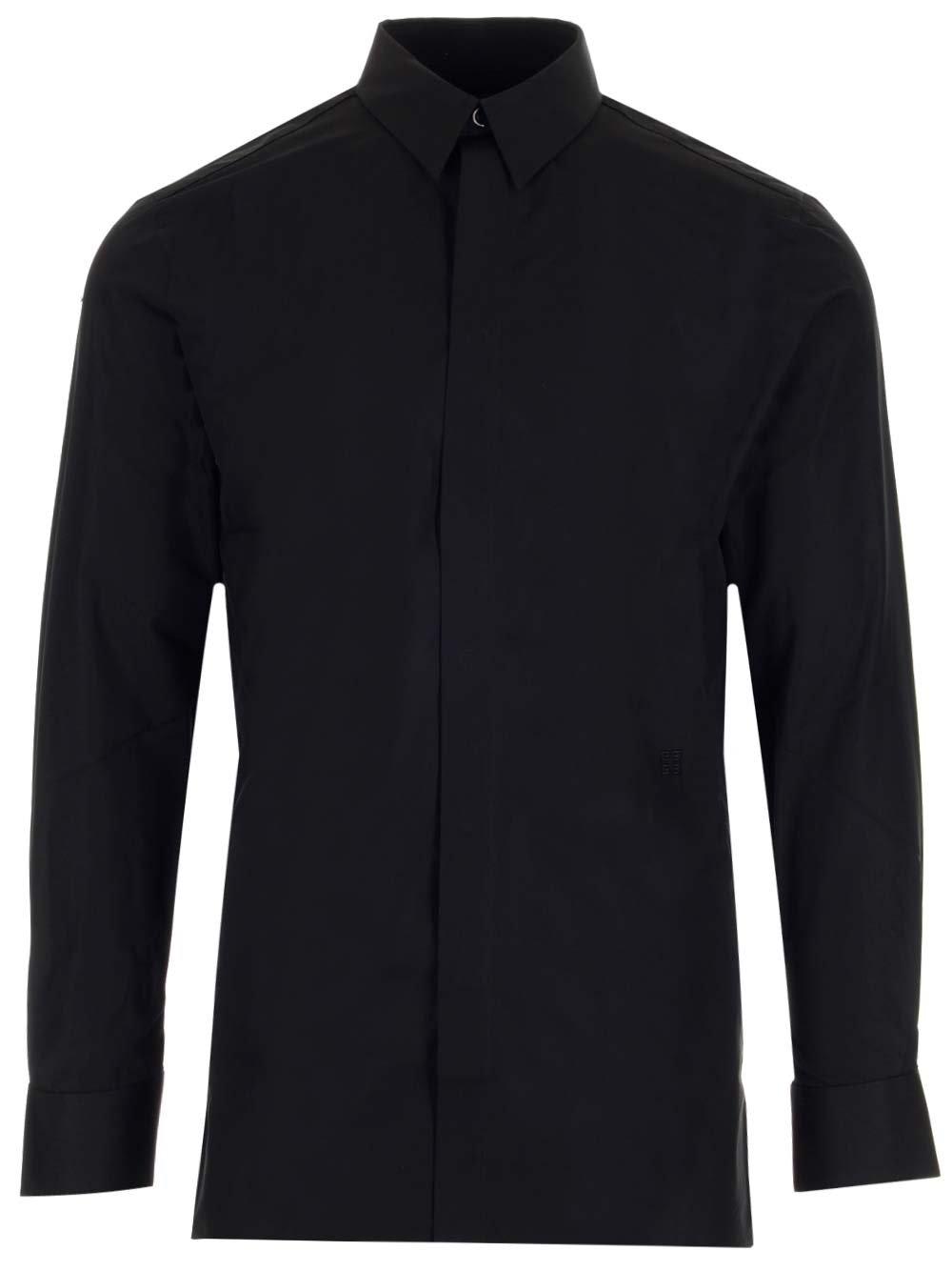 Givenchy 4g Embroidered Long-sleeved Shirt