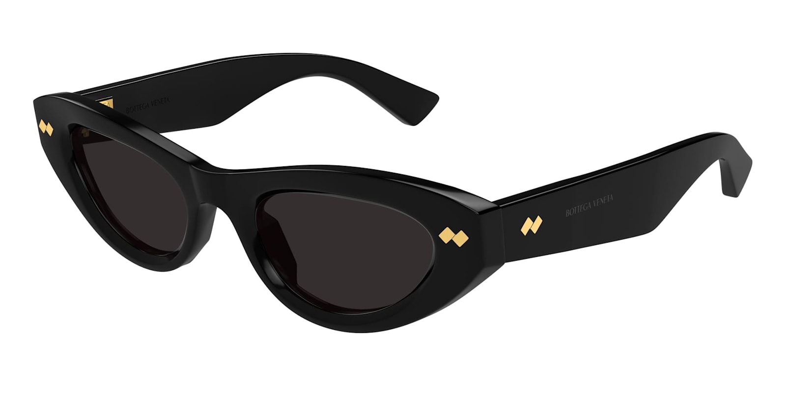 Bottega Veneta Bv1350s Linea Ribbon 001 Black Grey Sunglasses In Black