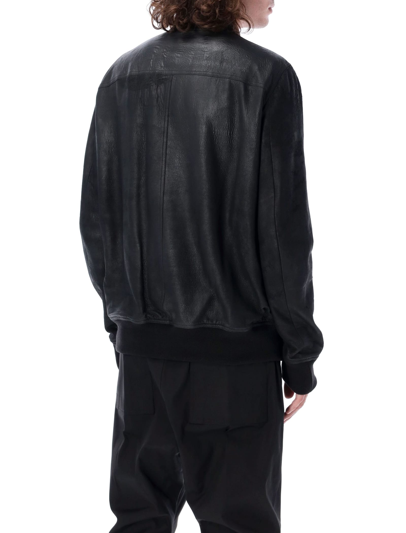 Shop Rick Owens Classic Flight Jacket In Black