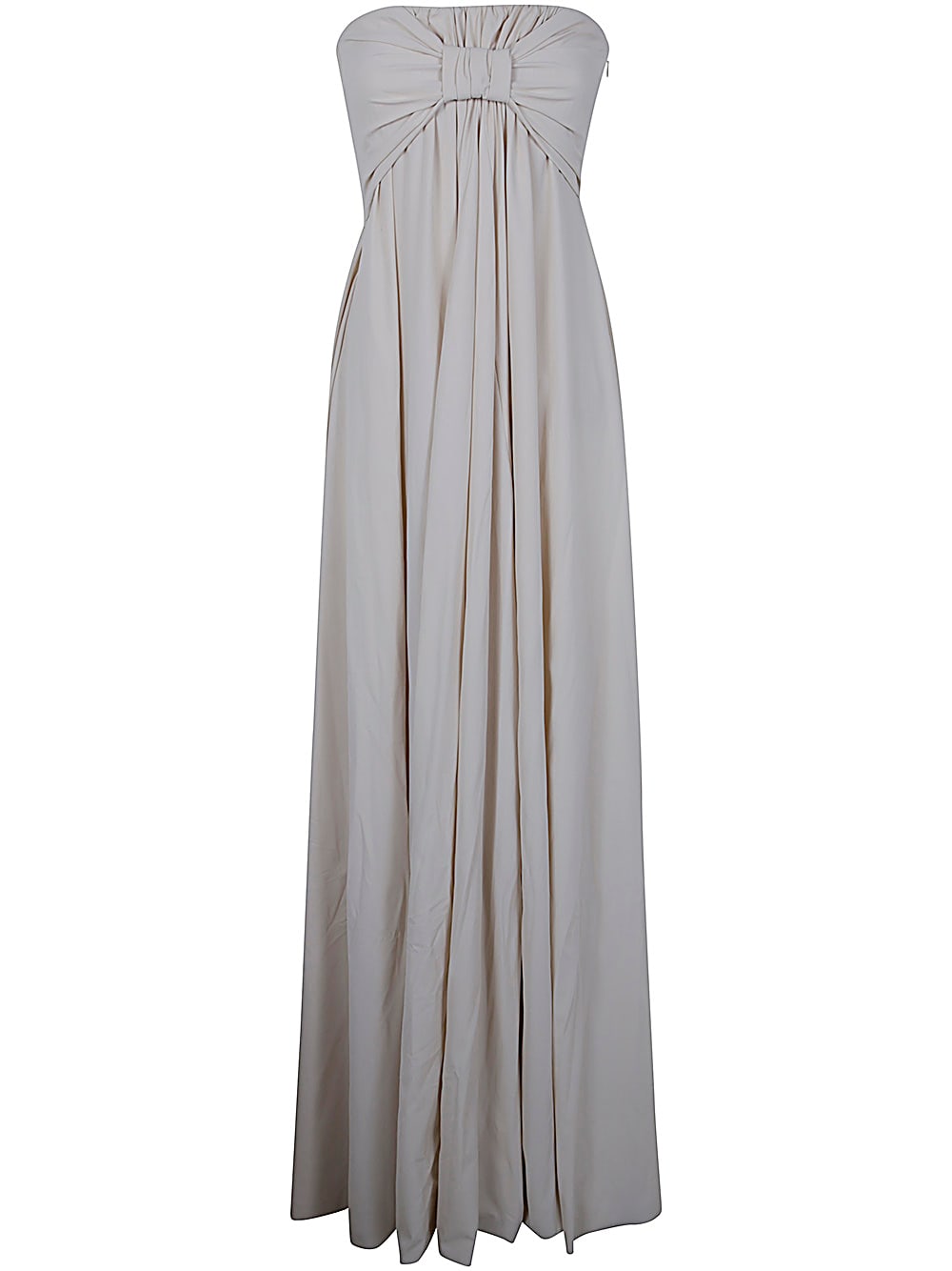 Shop La Petit Robe Di Chiara Boni Dolse Long Dress Jersey In Winter White