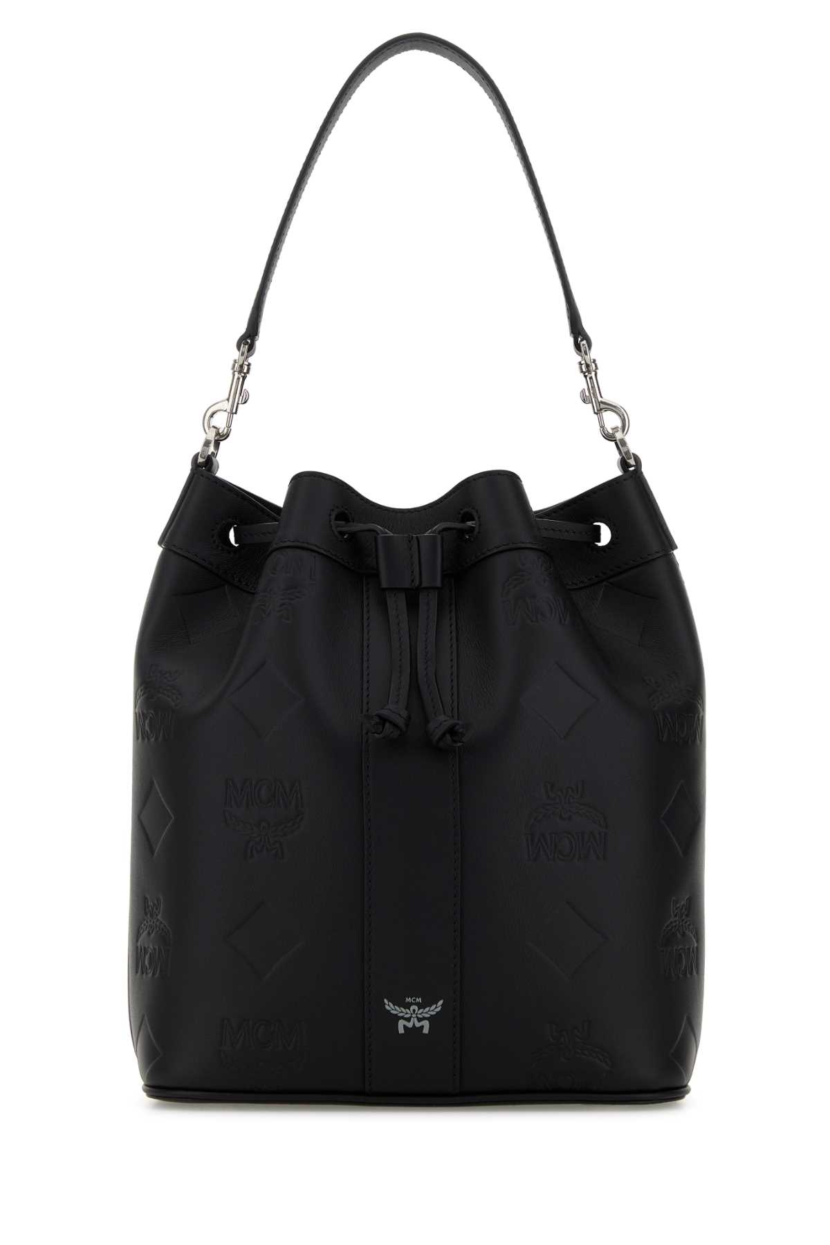 Valentino Garavani Black Leather Bucket Bag