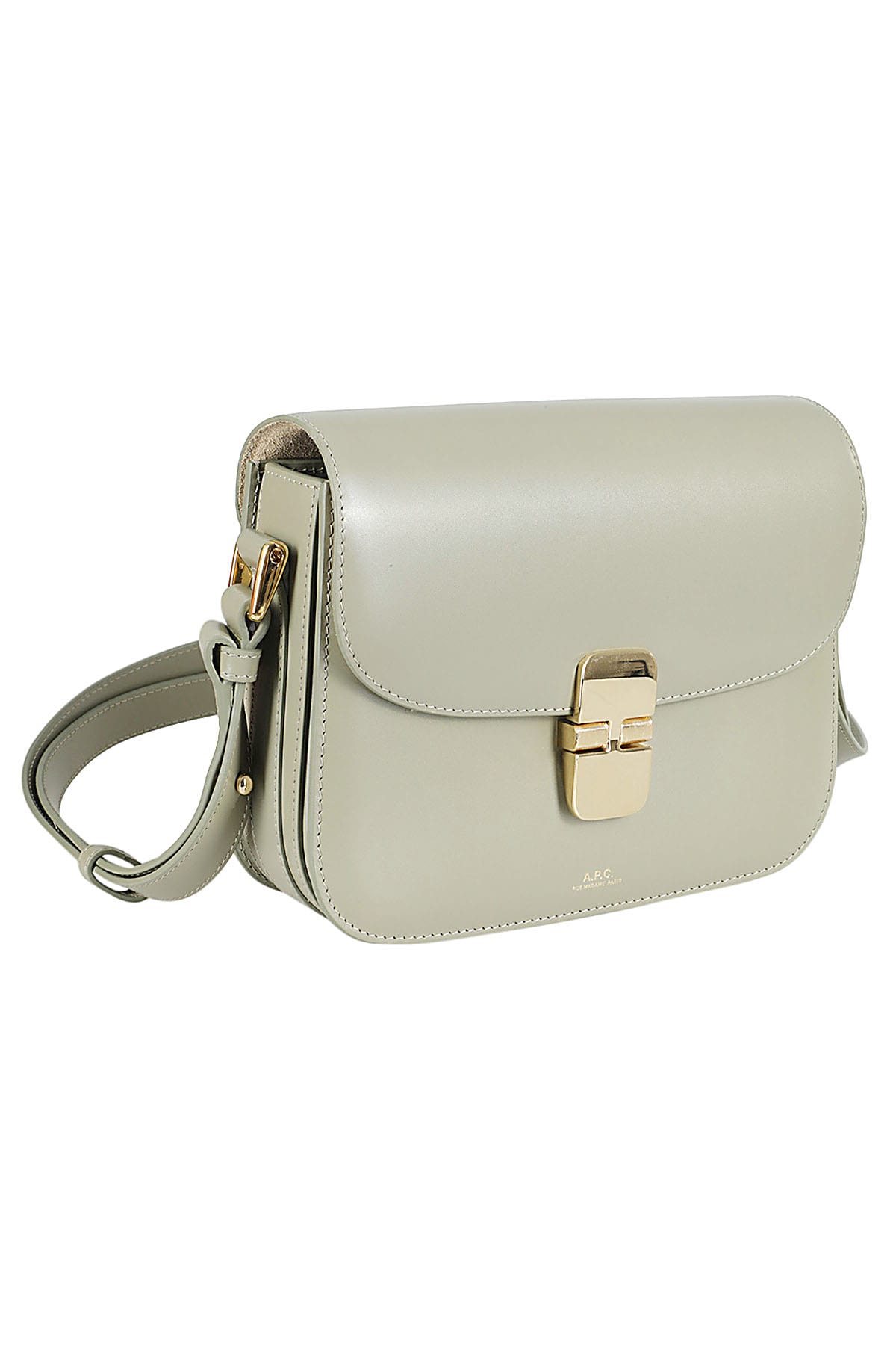 Shop Apc Sac Grace Small In Kaw Green Taupe