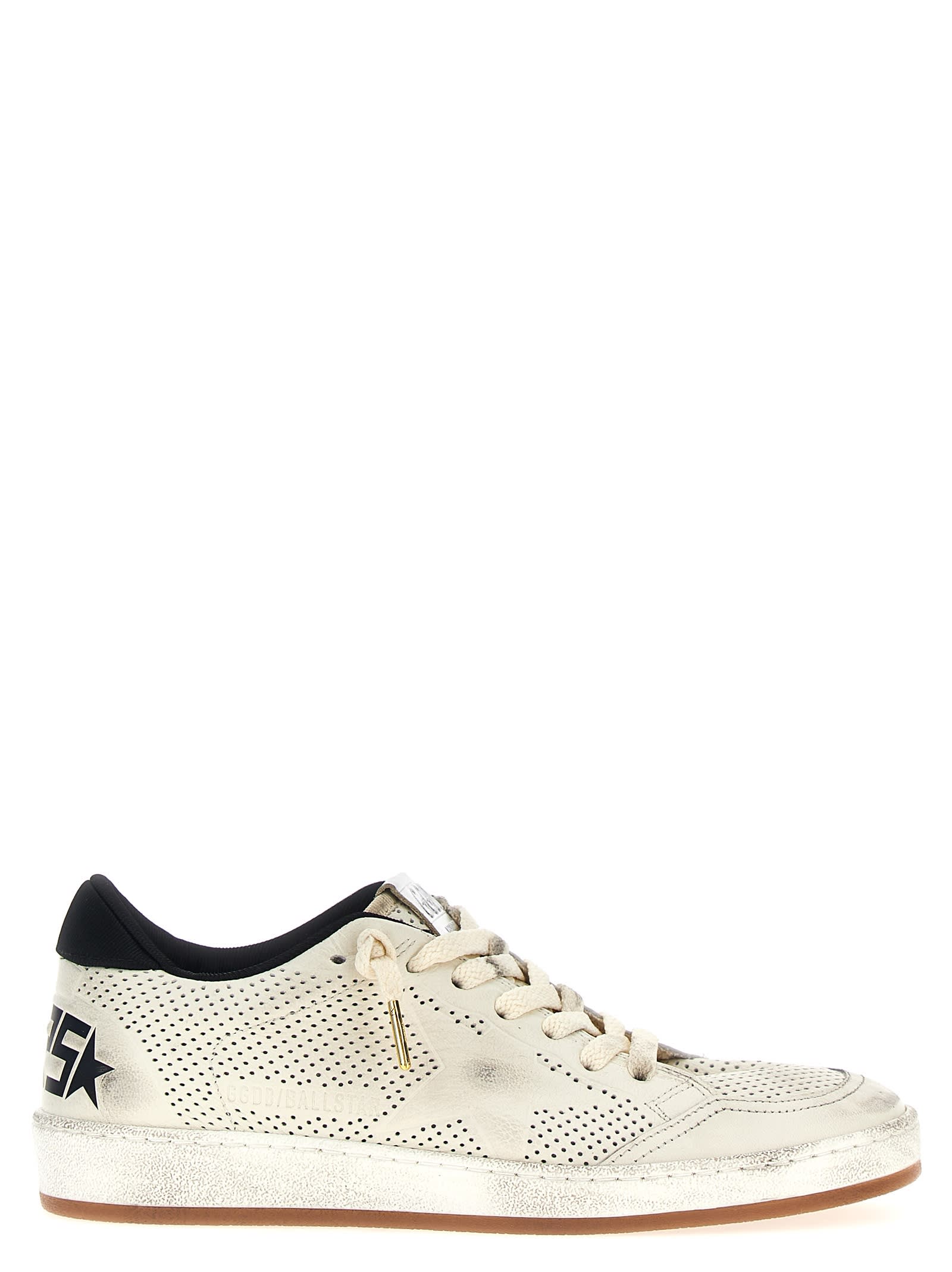 Shop Golden Goose Ball Star Sneakers In Bianco