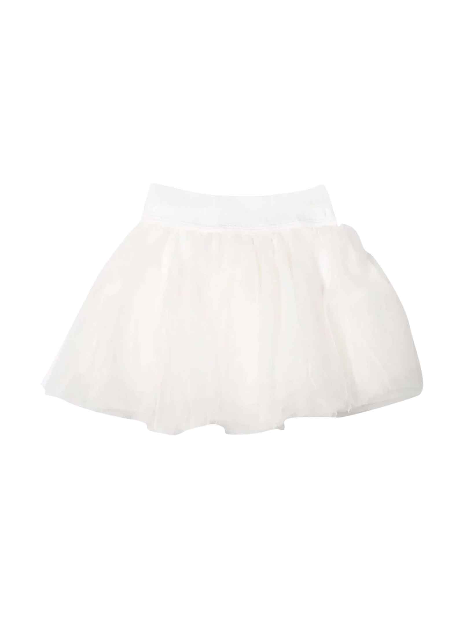 Monnalisa Newborn Cream Skirt