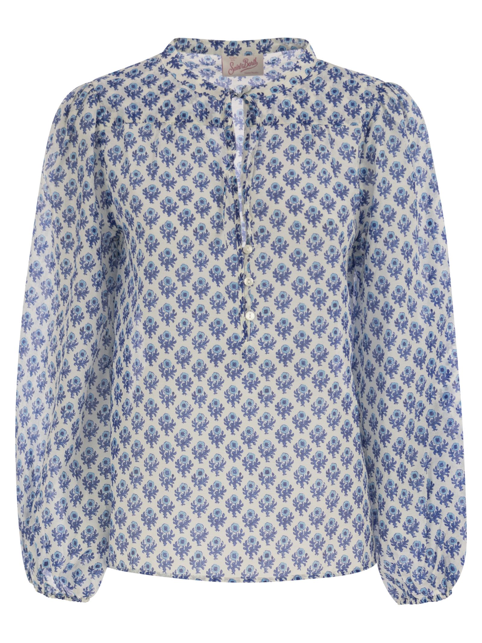 Mc2 Saint Barth Harper - Shirt With Mandarin Collar