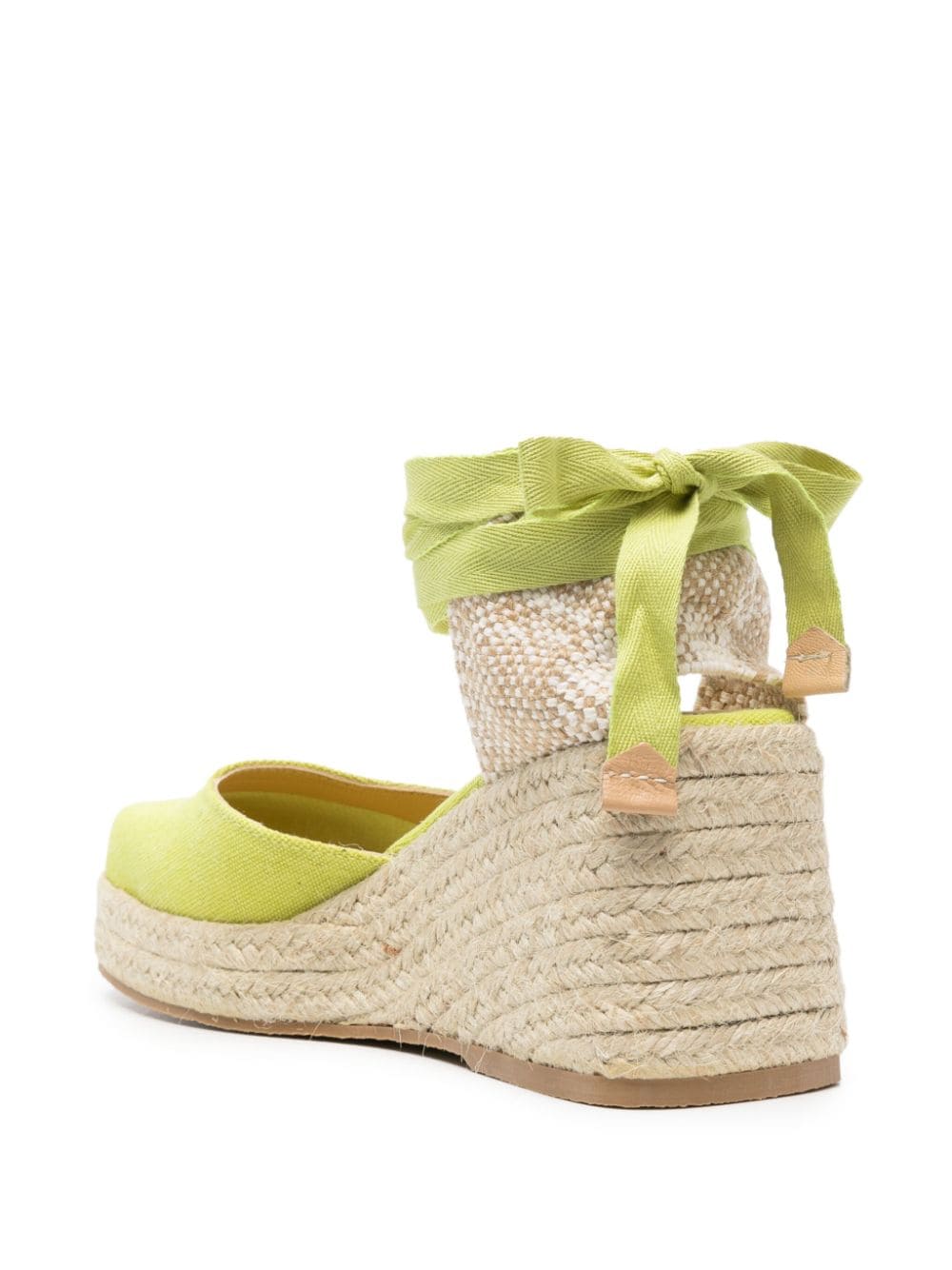 Castaã±er Tina Raffia Wedge Espadrilles In Multi