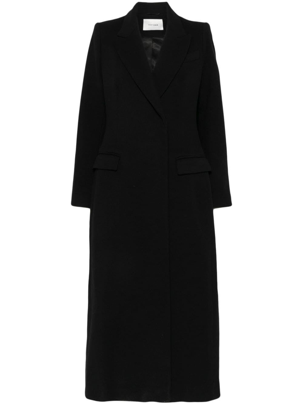 Shop Ivy & Oak Cynthia Fitted Coat In Black