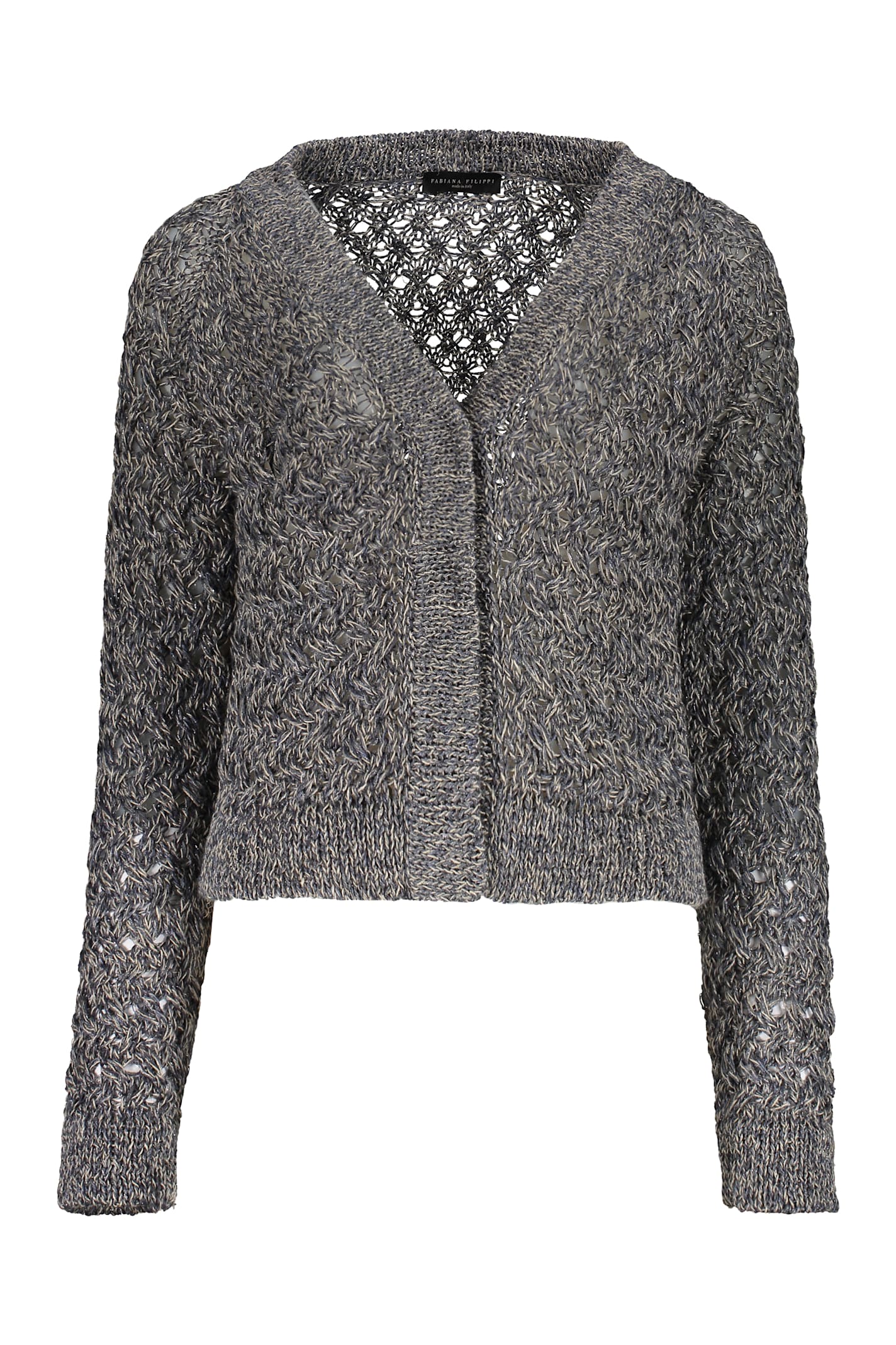 Fabiana Filippi Item With Open Stitch Knitting In Grey