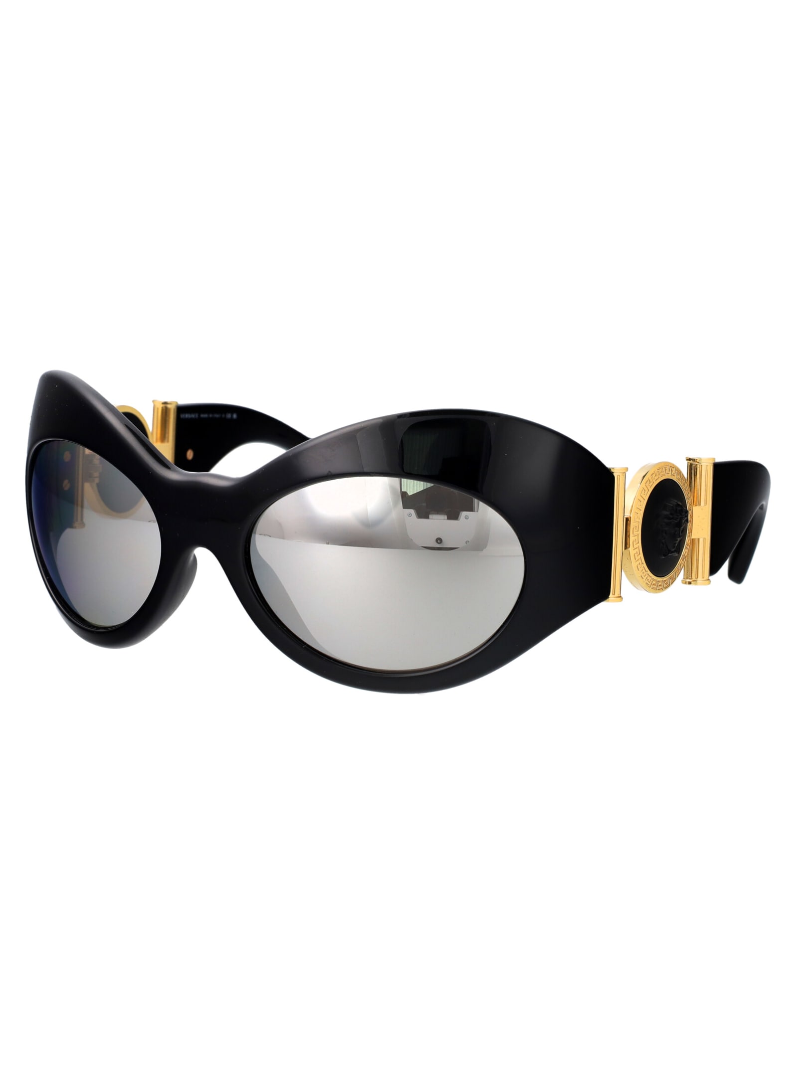 Shop Versace 0ve4462 Sunglasses In Gb1/6g Black