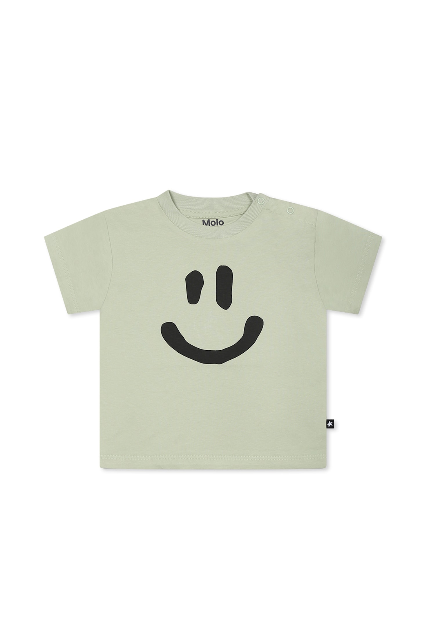 Molo T-shirt Mit Smiley-print In Green