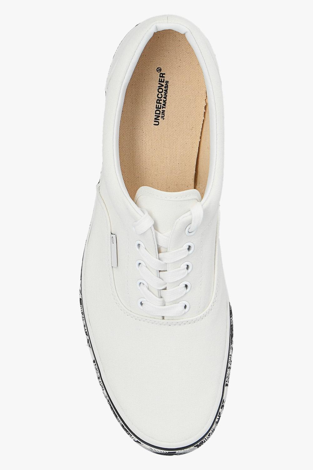 Shop Undercover Patterned Sneakers In White