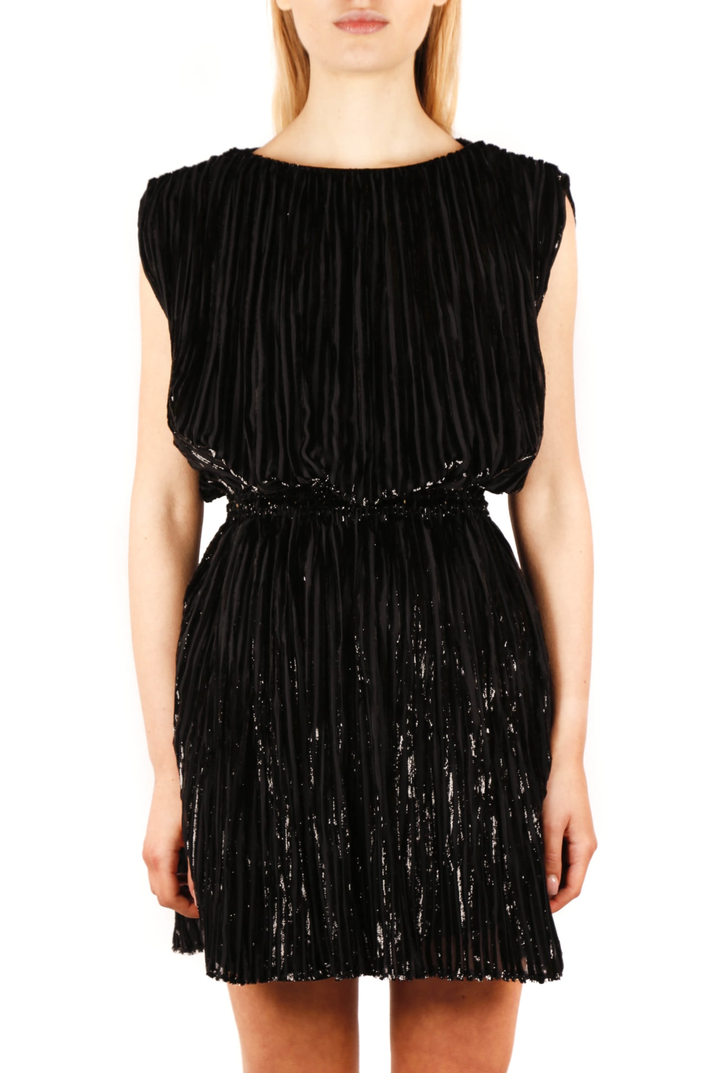 Saint Laurent Black Silk Mini Dress