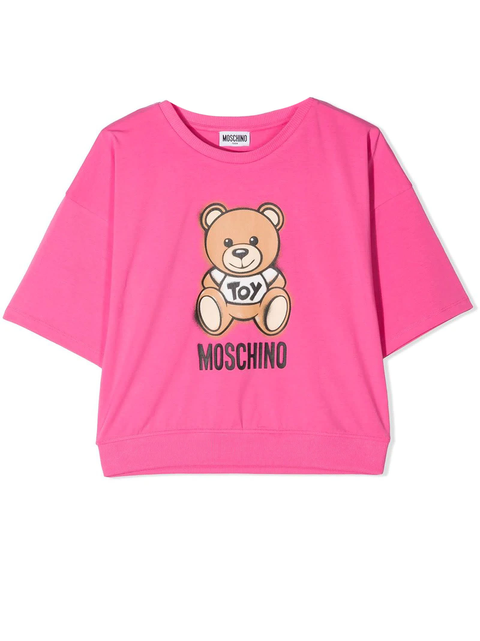 Moschino Fuchsia Cotton-blend T-shirt