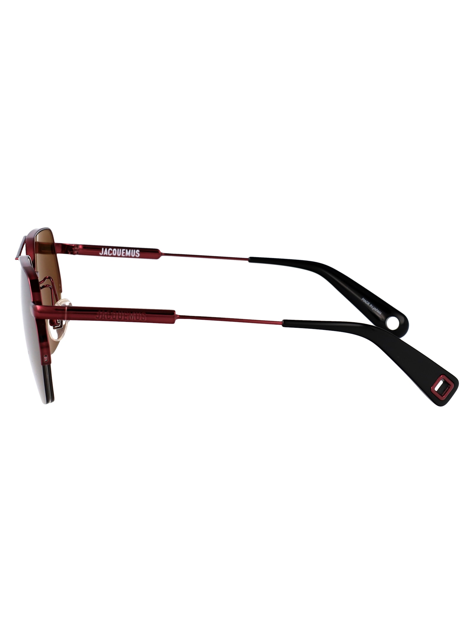 Jacquemus Aviador Sunglasses In Brown
