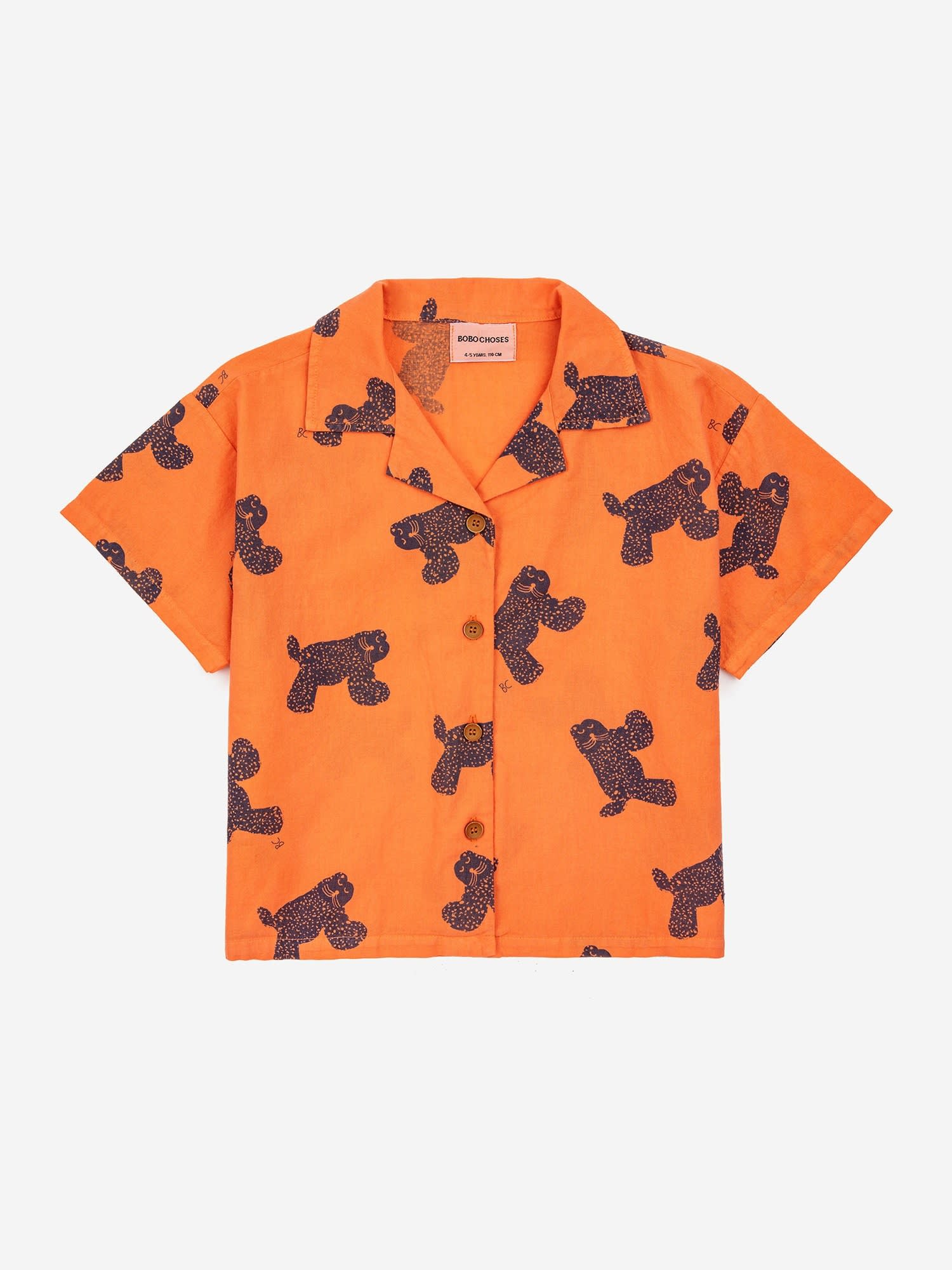 Shop Bobo Choses Orange Shirt For Kids With Chetaahs