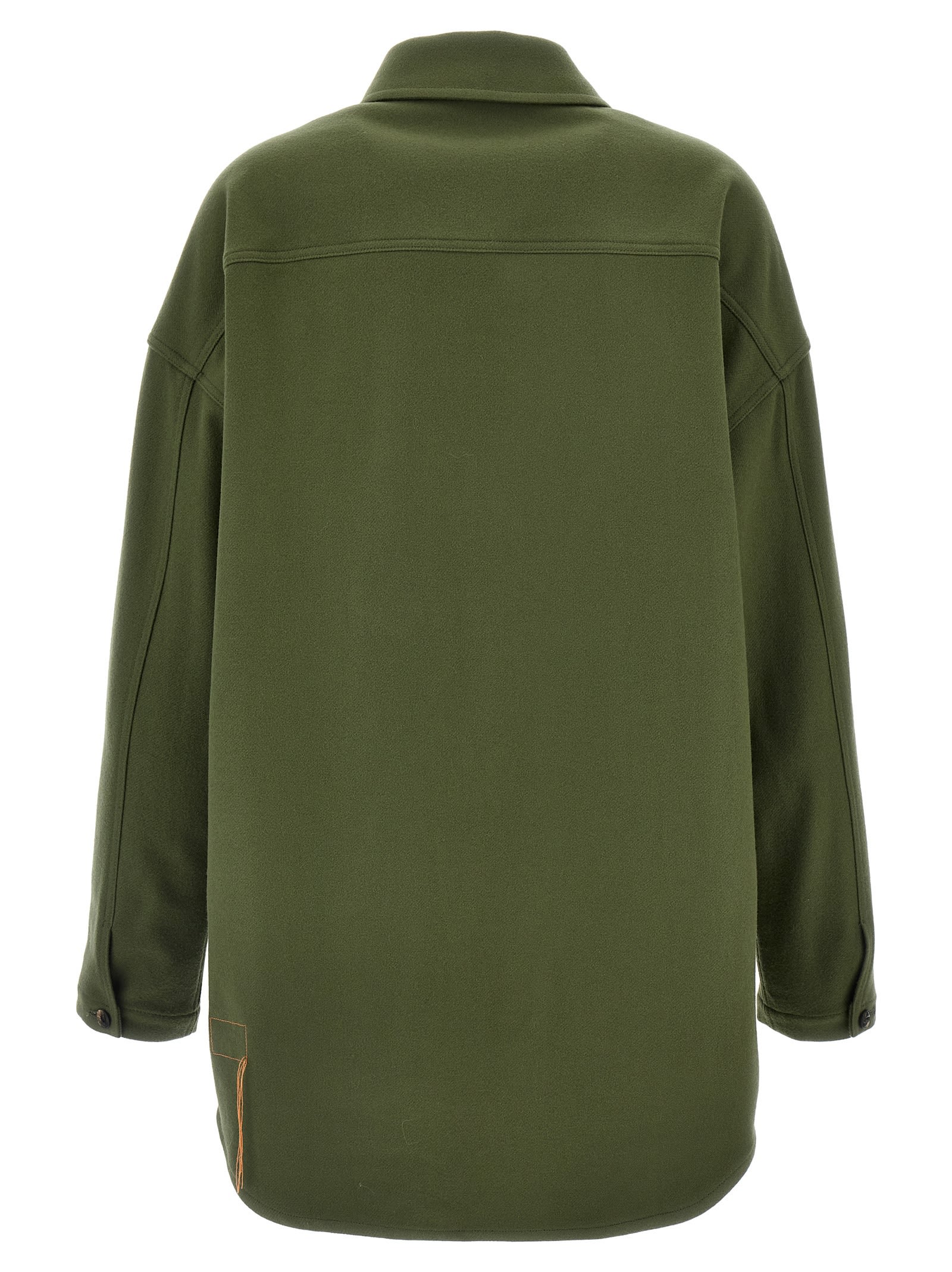 Shop Fortela Monika Overshirt In Green