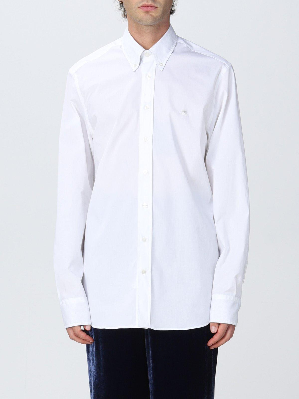 Logo Embroidered Buttoned Shirt Etro