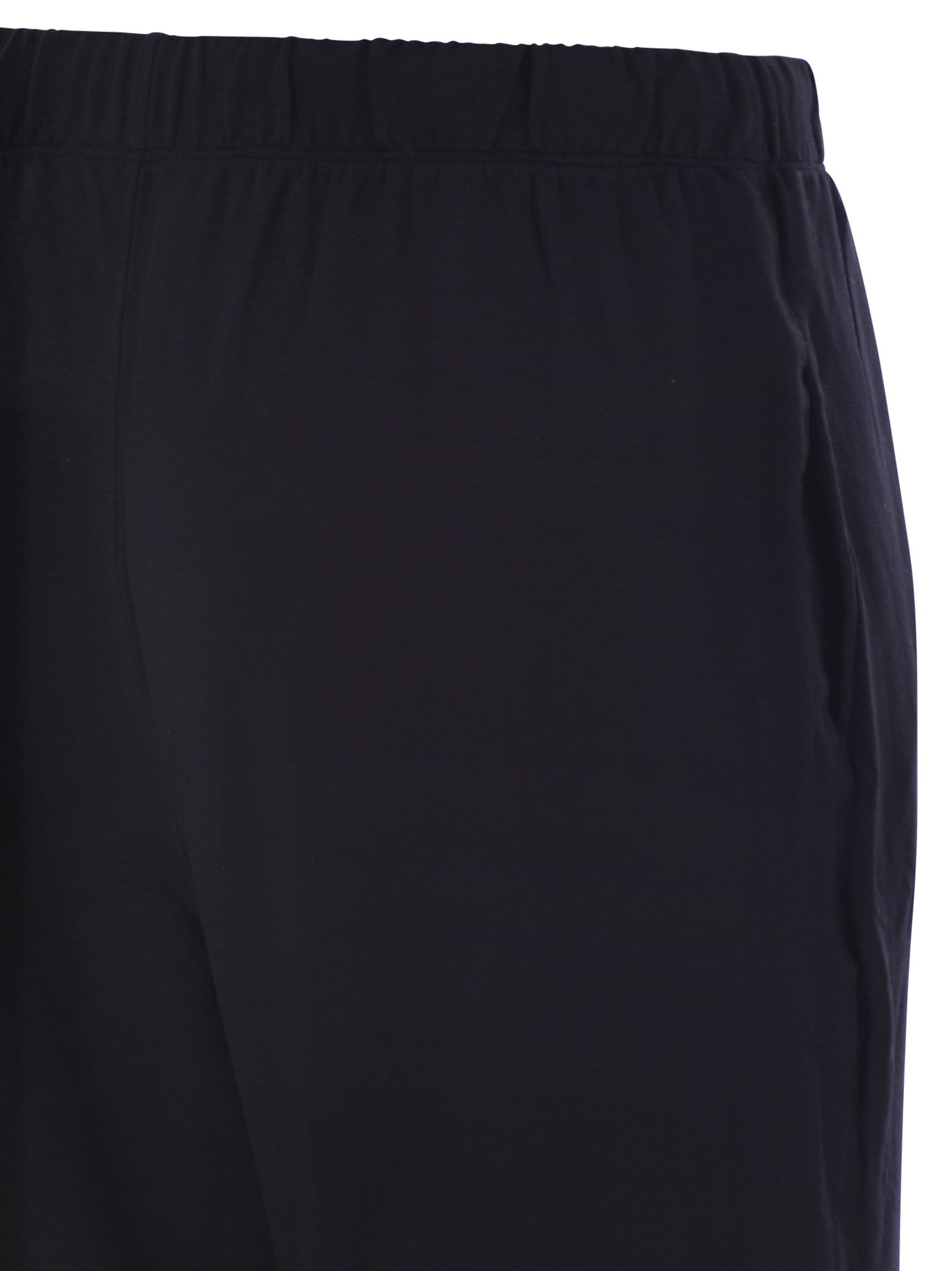 Majestic Trousers With Drawstring Waist In Black