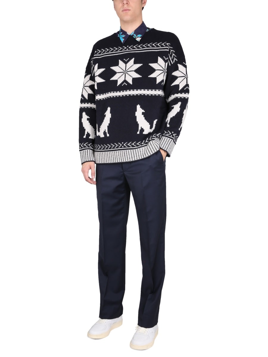 Shop Etro Virgin Wool Sweater In Blue