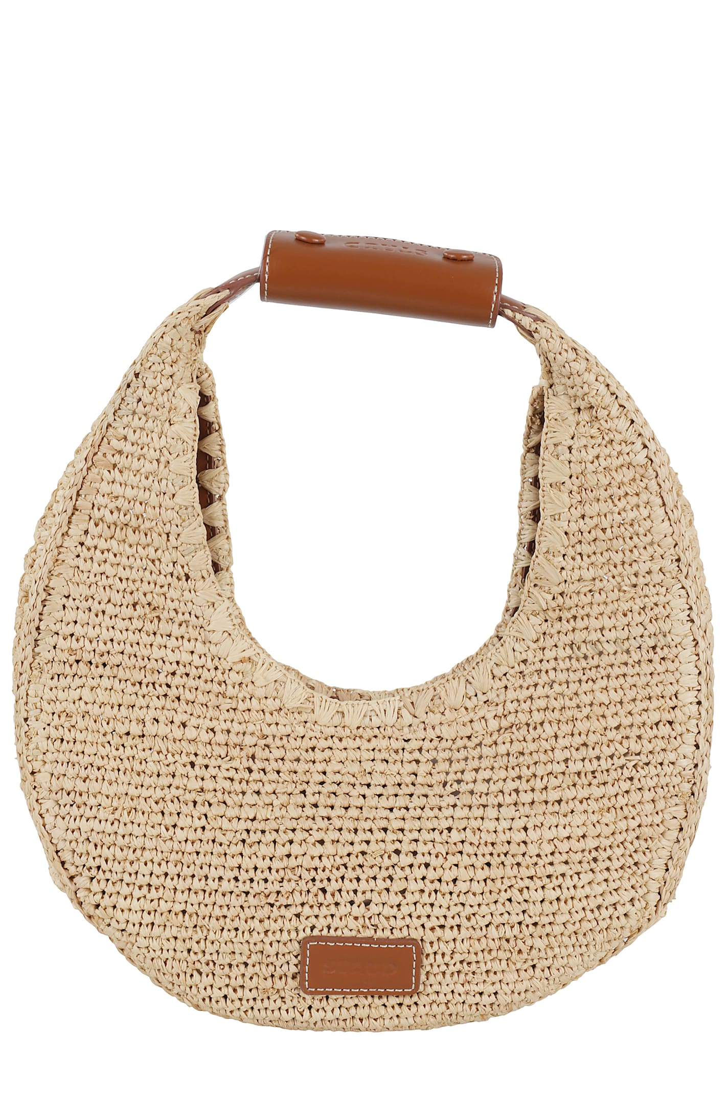 Moon Raffia Tote Bag