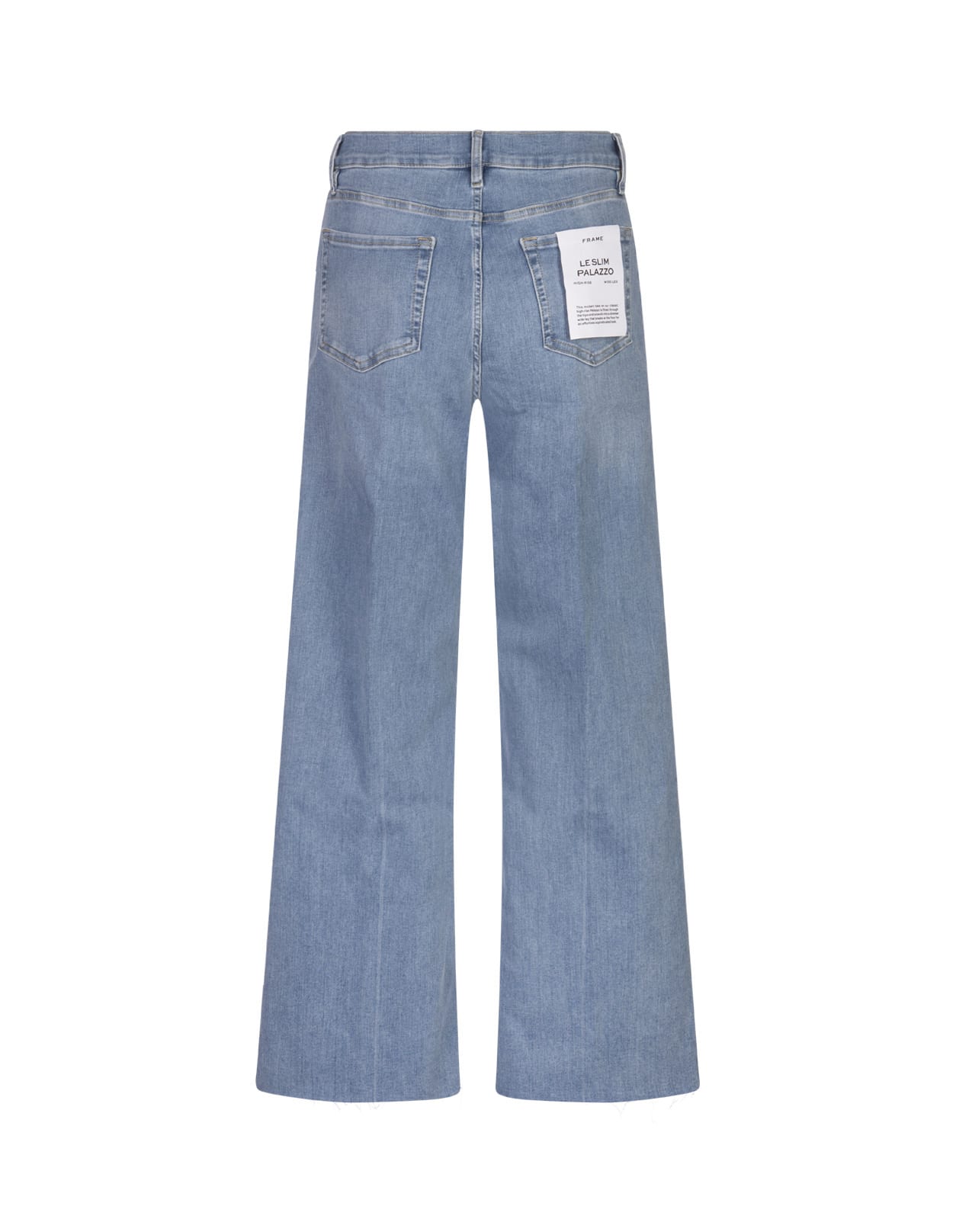 Shop Frame Le Slim Palazzo Jeans In Stretch Denim In Blue