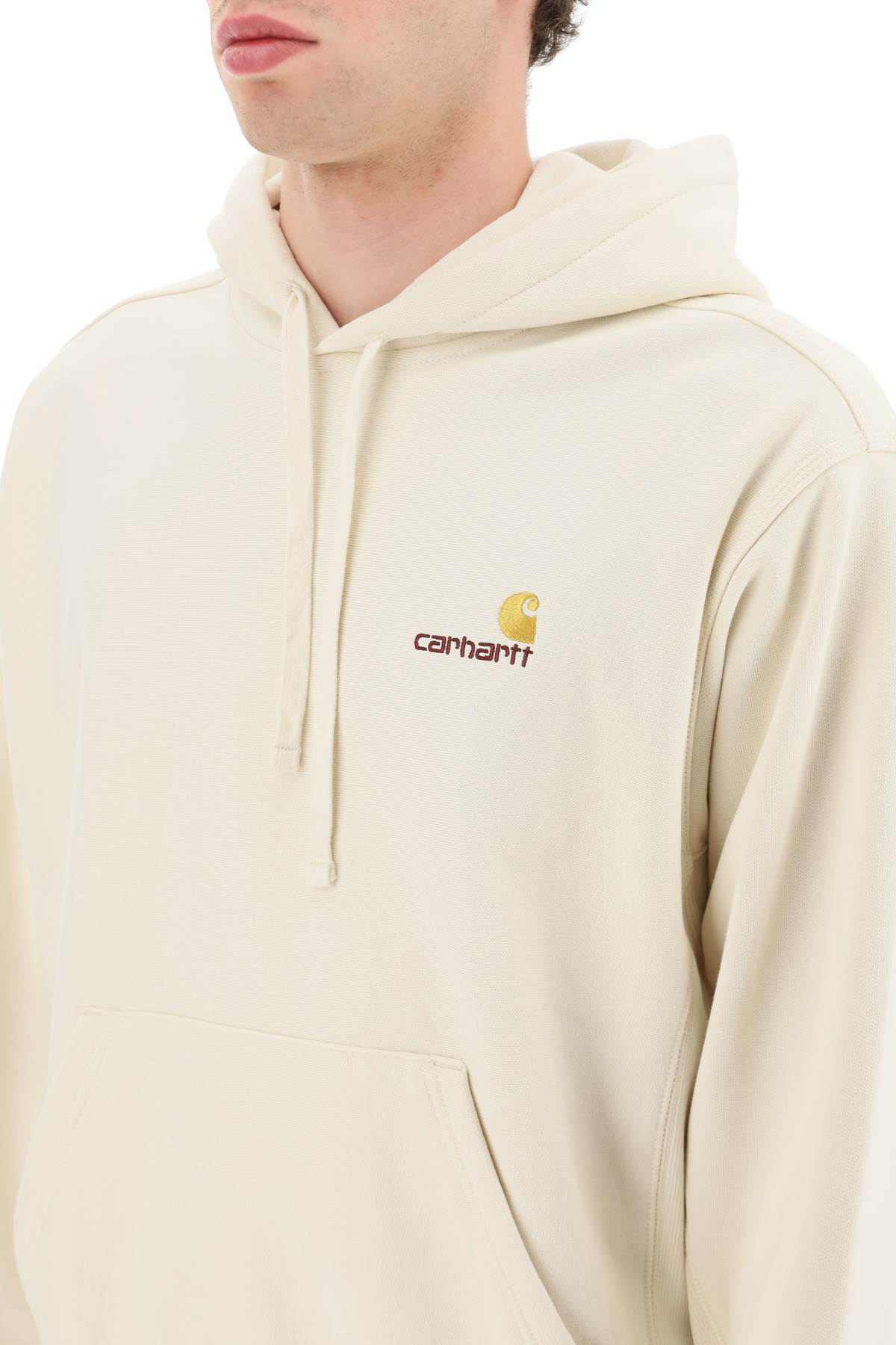 Carhartt American Script Hoodie In Natural